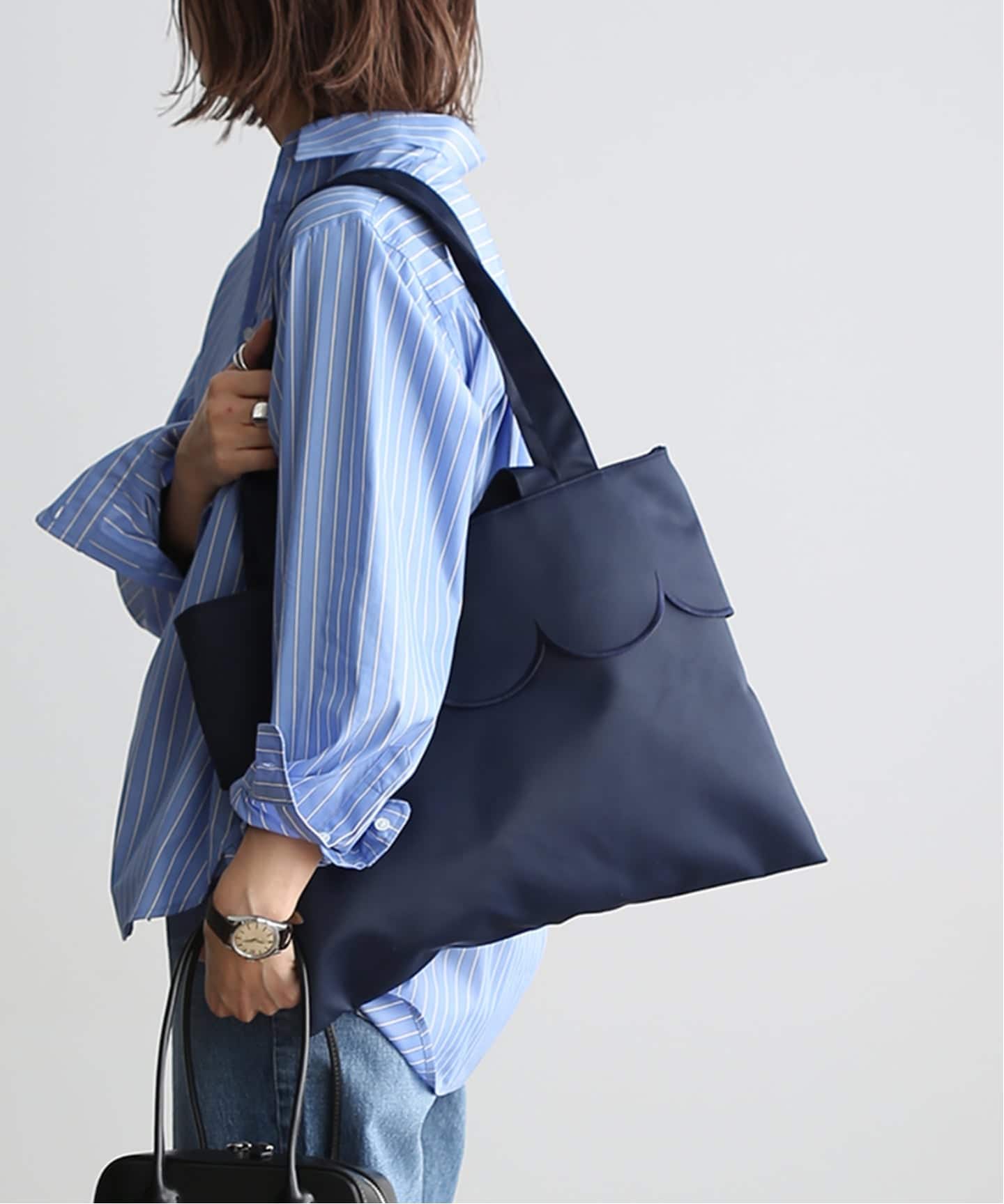 新品未使用☆MÀRONE NONFEE ブラック トートバッグ ラージ タグ無し MARONENONFEE/マーロンエノンフィ】別注パレルモラージ（トートバッグ