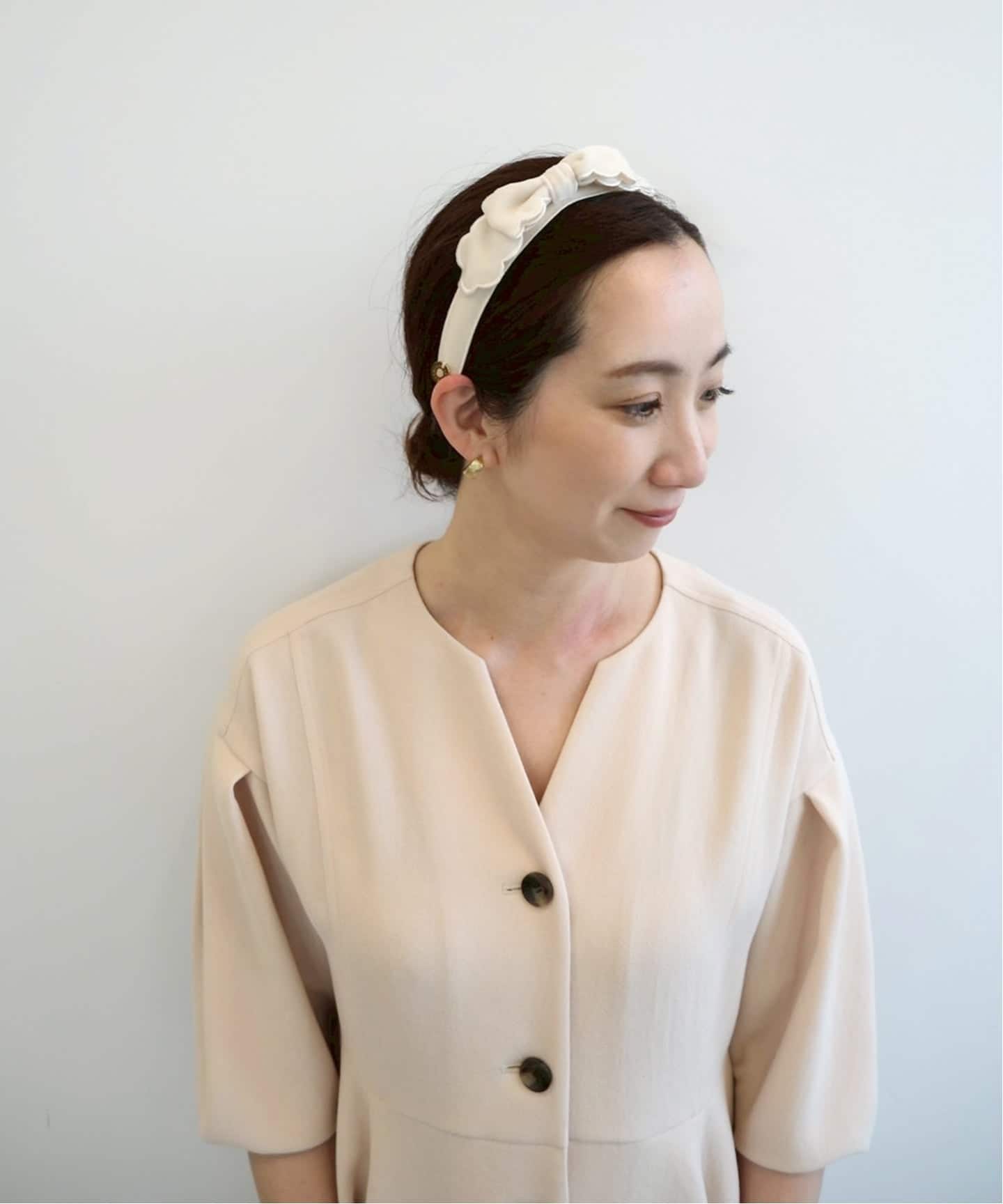 MARONENONFEE/マーロンエノンフィ】別注スカラップカチューシャA（ヘア