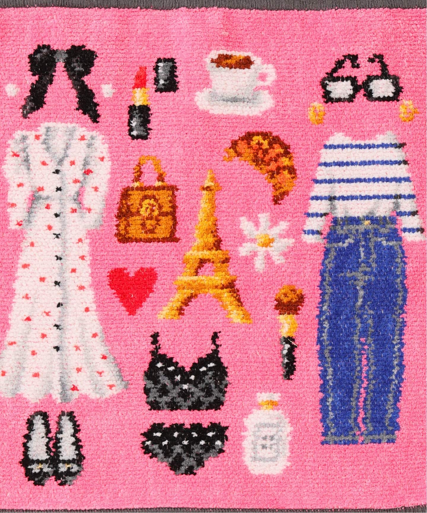 FEILER/フェイラー】別注 AMOR IENA 25*25ハンカチ（グレー