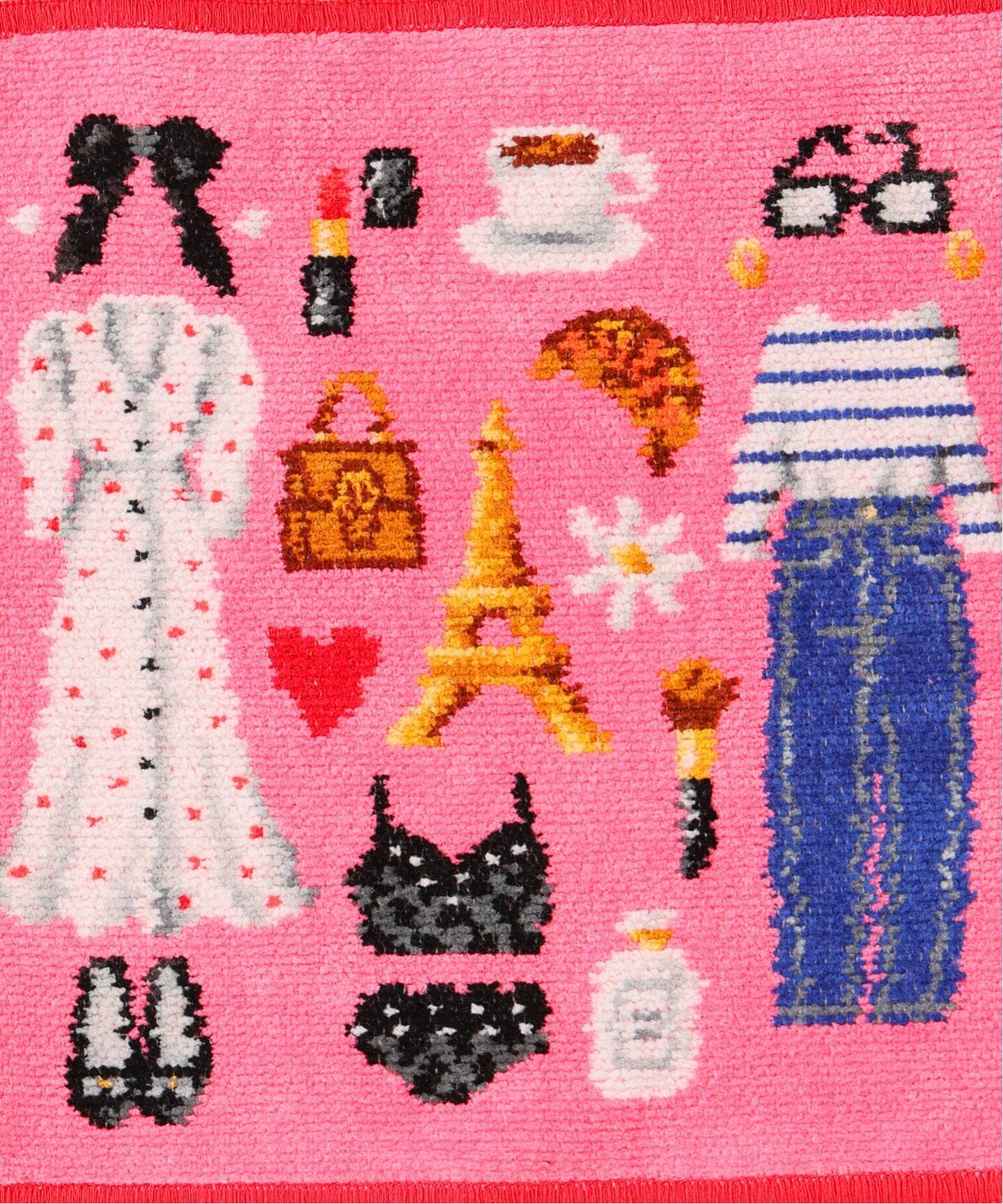 FEILER/フェイラー】別注 AMOR IENA 25*25ハンカチ（レッド