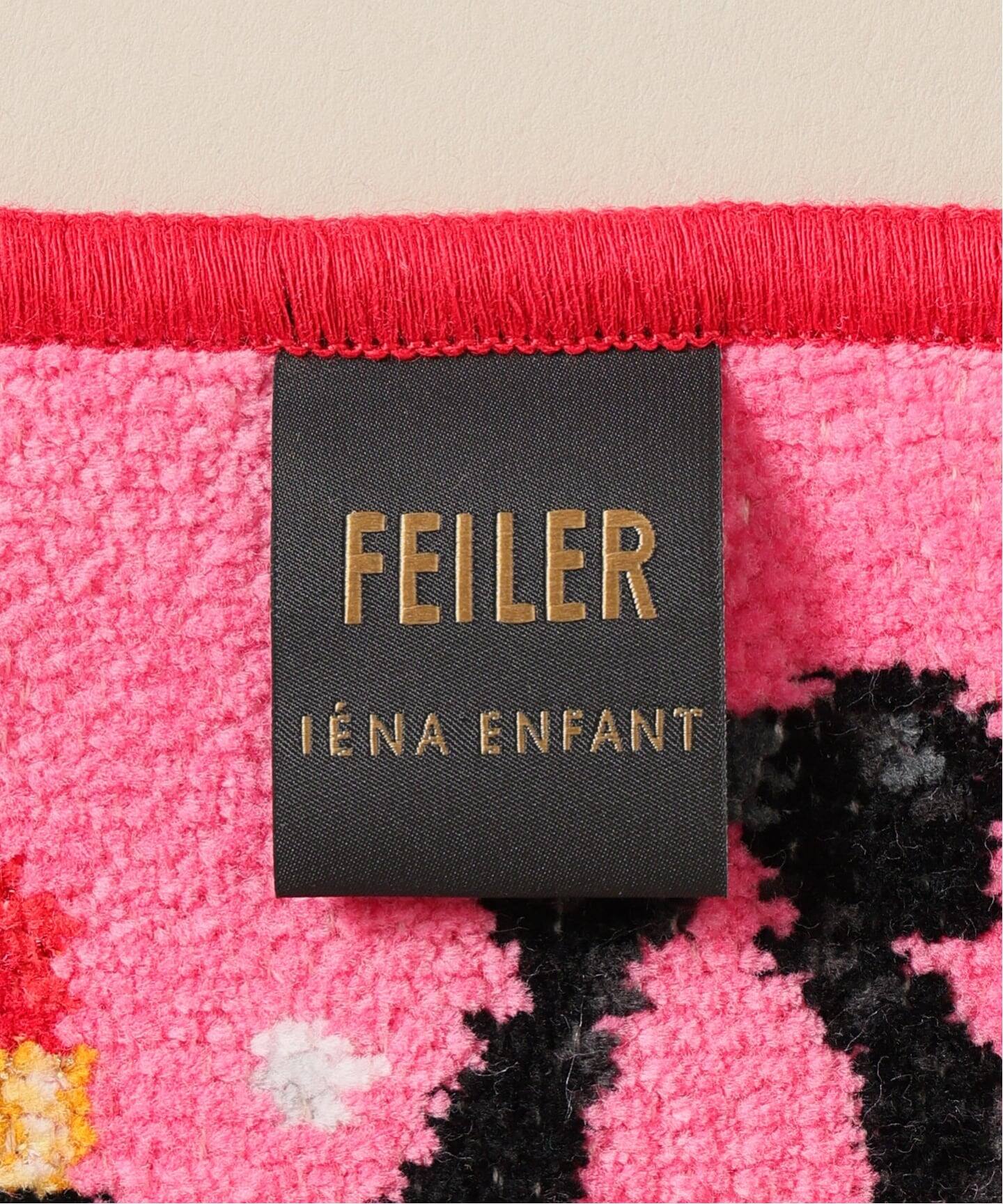 FEILER ファイラー ハンカチ レッド系／ピンク系　iena別注モデル FEILER/フェイラー】別注 AMOR IENA 25*25ハンカチ（レッド