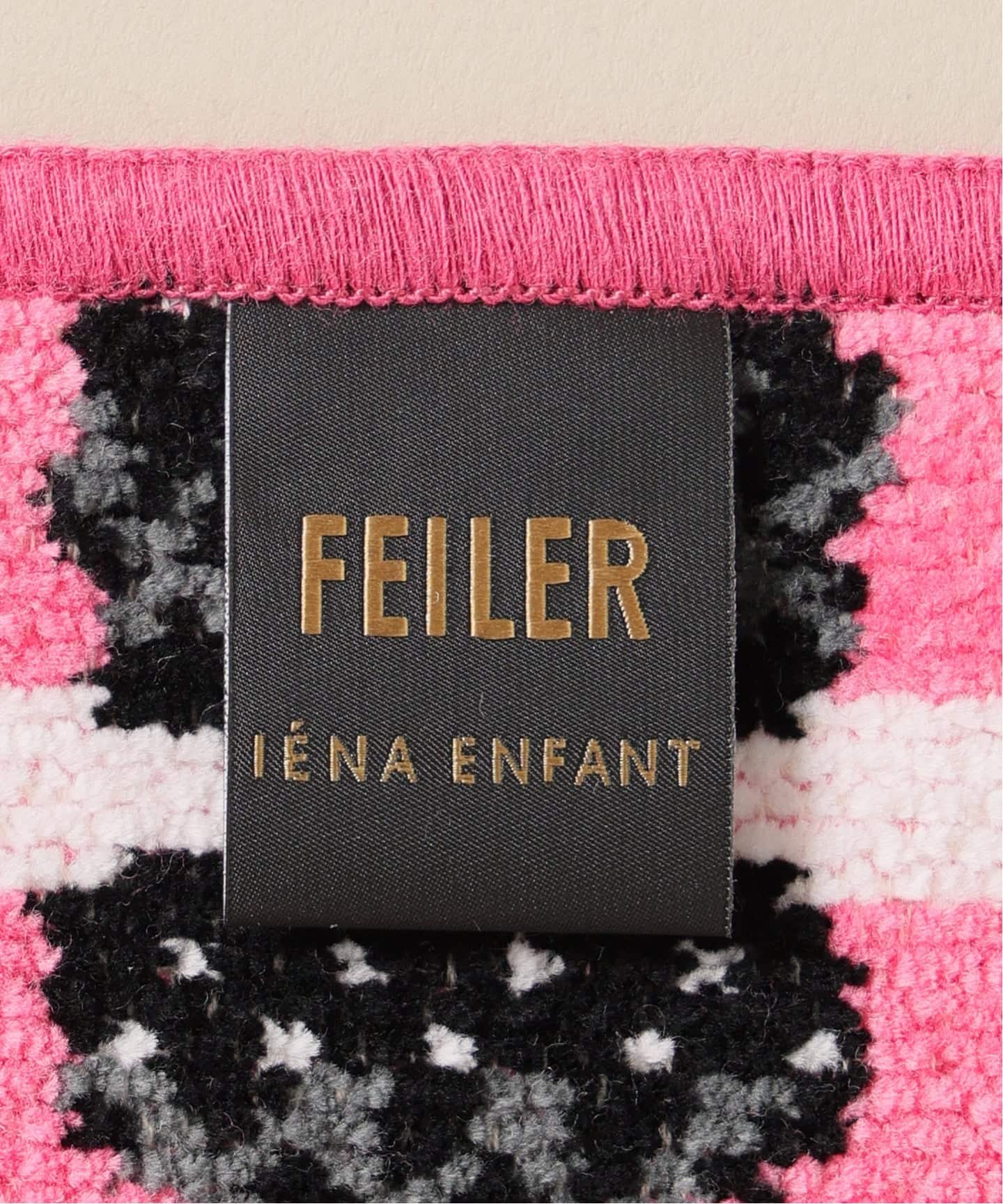 FEILER/フェイラー】別注 ROSE IENA 25*25ハンカチ（ピンク