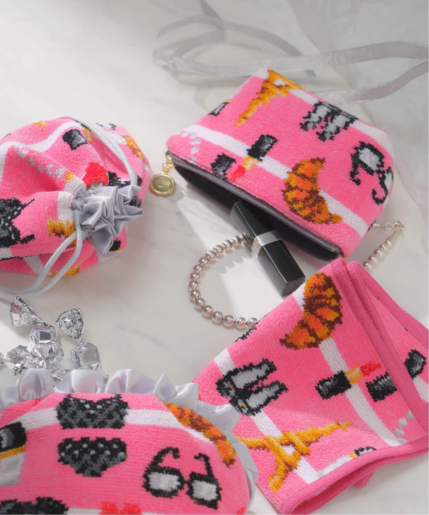 FEILER/フェイラー】別注 ROSE IENA 舟形ポーチ（ポーチ）｜IENA