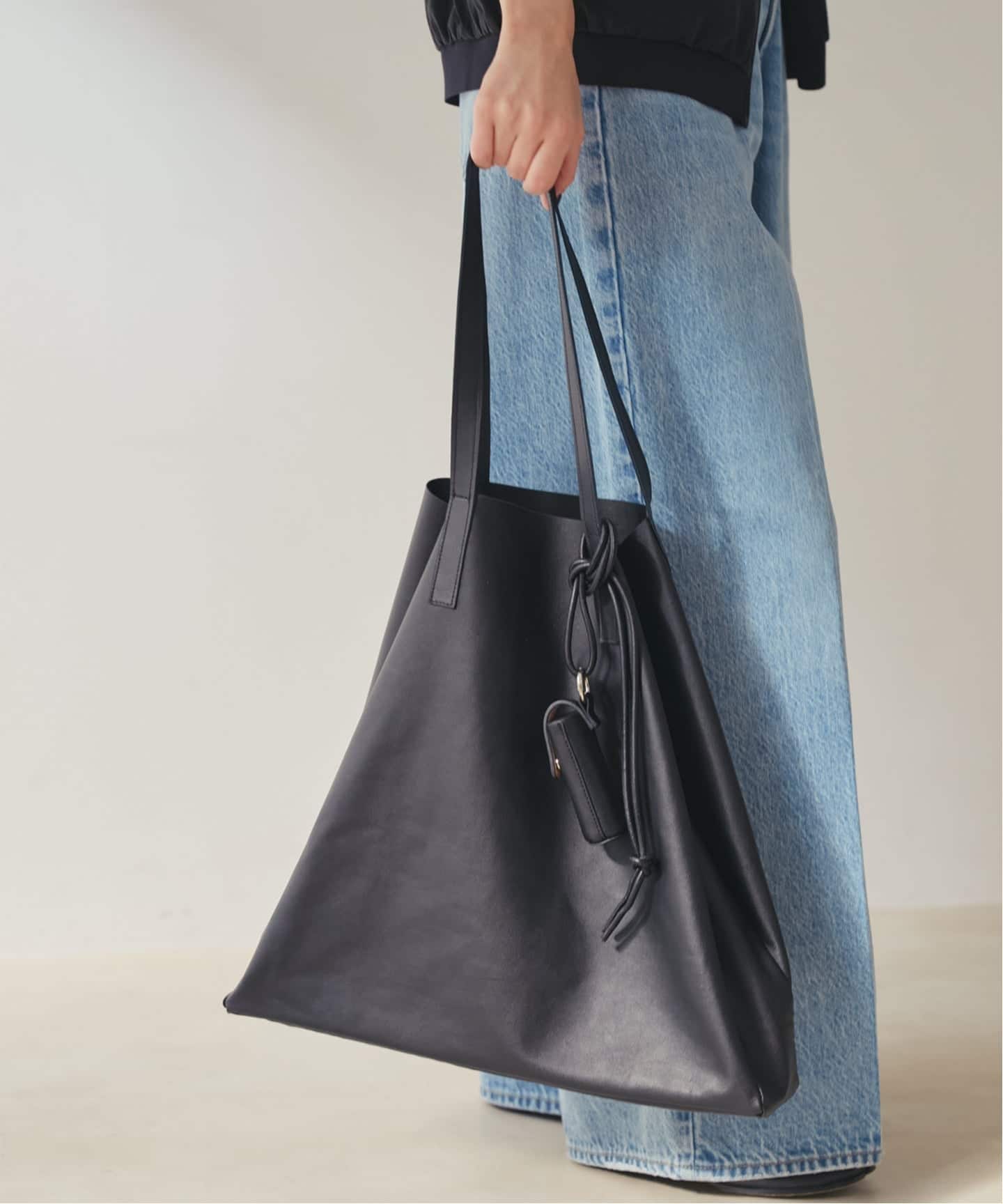 plage レザーバッグ　lesTendreleatherclutch ブラック les Tendre leather tote バッグ（トートバッグ）｜Plage（プラージュ