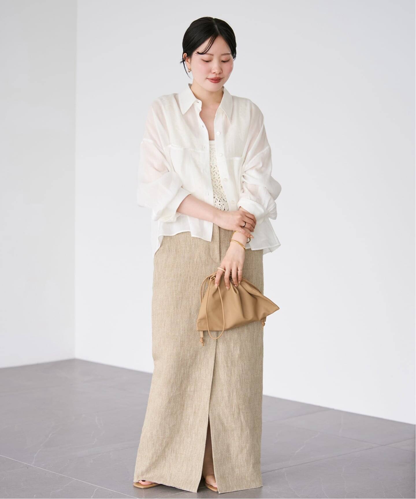 WEB限定追加》les Tendre leather clutch バッグ（ショルダーバッグ