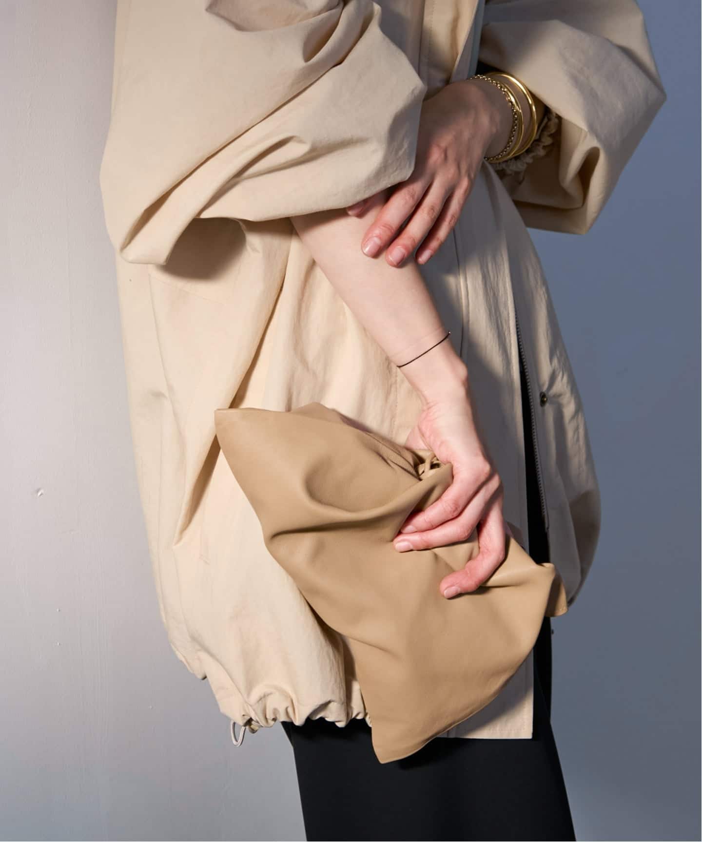 WEB限定追加予約》les Tendre leather clutch バッグ 3（ショルダー