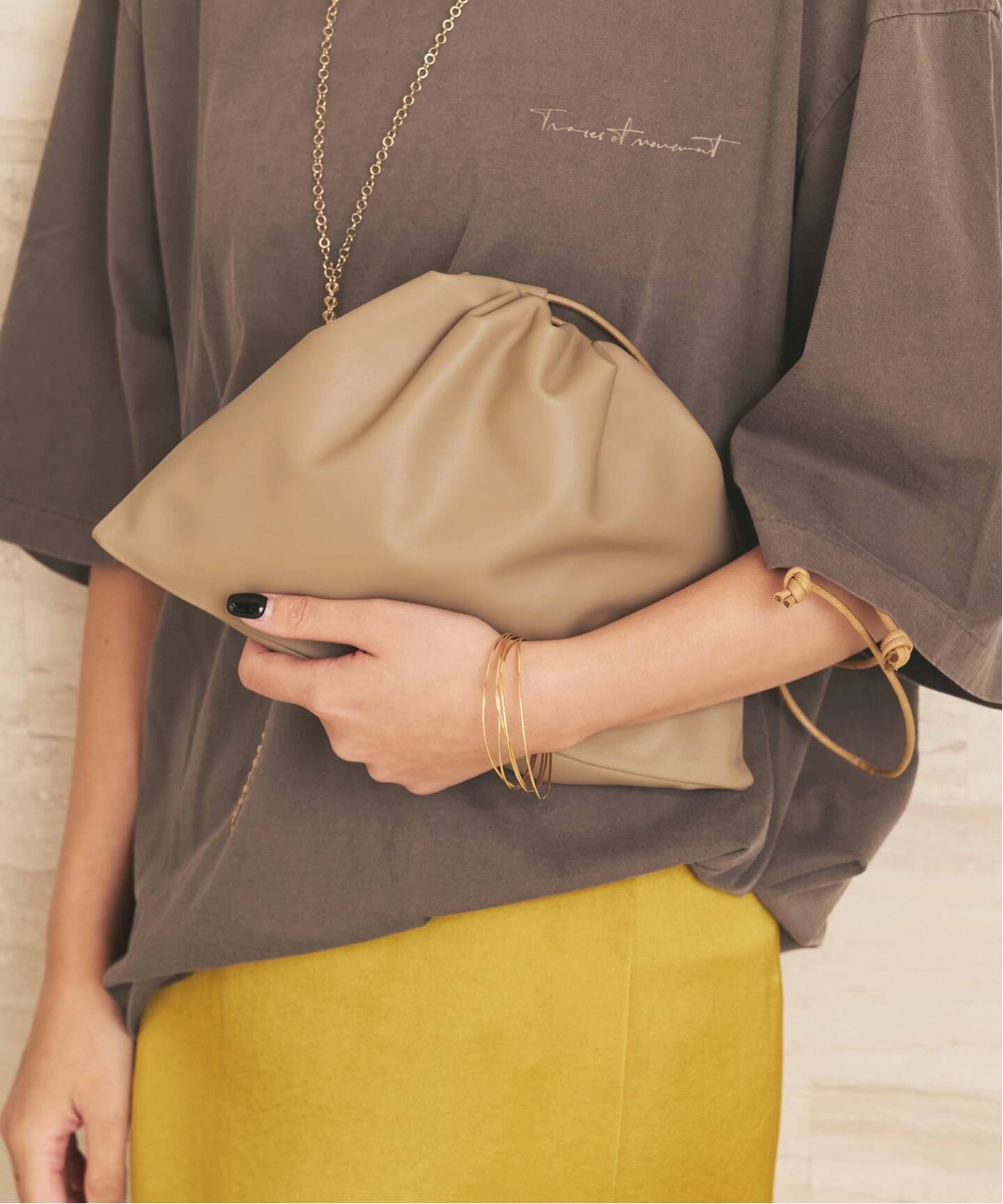 WEB限定追加》les Tendre leather clutch バッグ 3（ショルダーバッグ 
