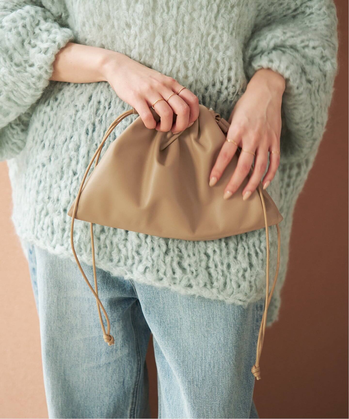 WEB限定追加》les Tendre leather clutch バッグ 3（ショルダーバッグ 