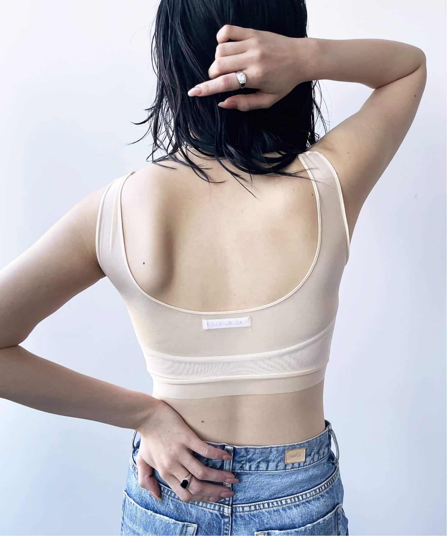 plage NICENICE MOMENT / ナイスナイスモーメント plage｜NICENICE MOMENT / ナイスナイスモーメント MESH FRENCH SL TOP