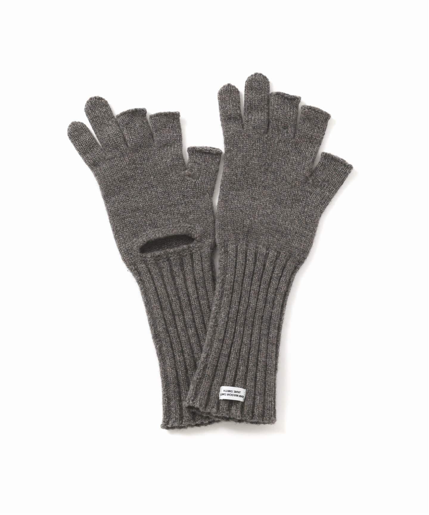JANE SMITH/ ジェーンスミス 5G THREE FINGERLESS KNIT グローブ（手袋