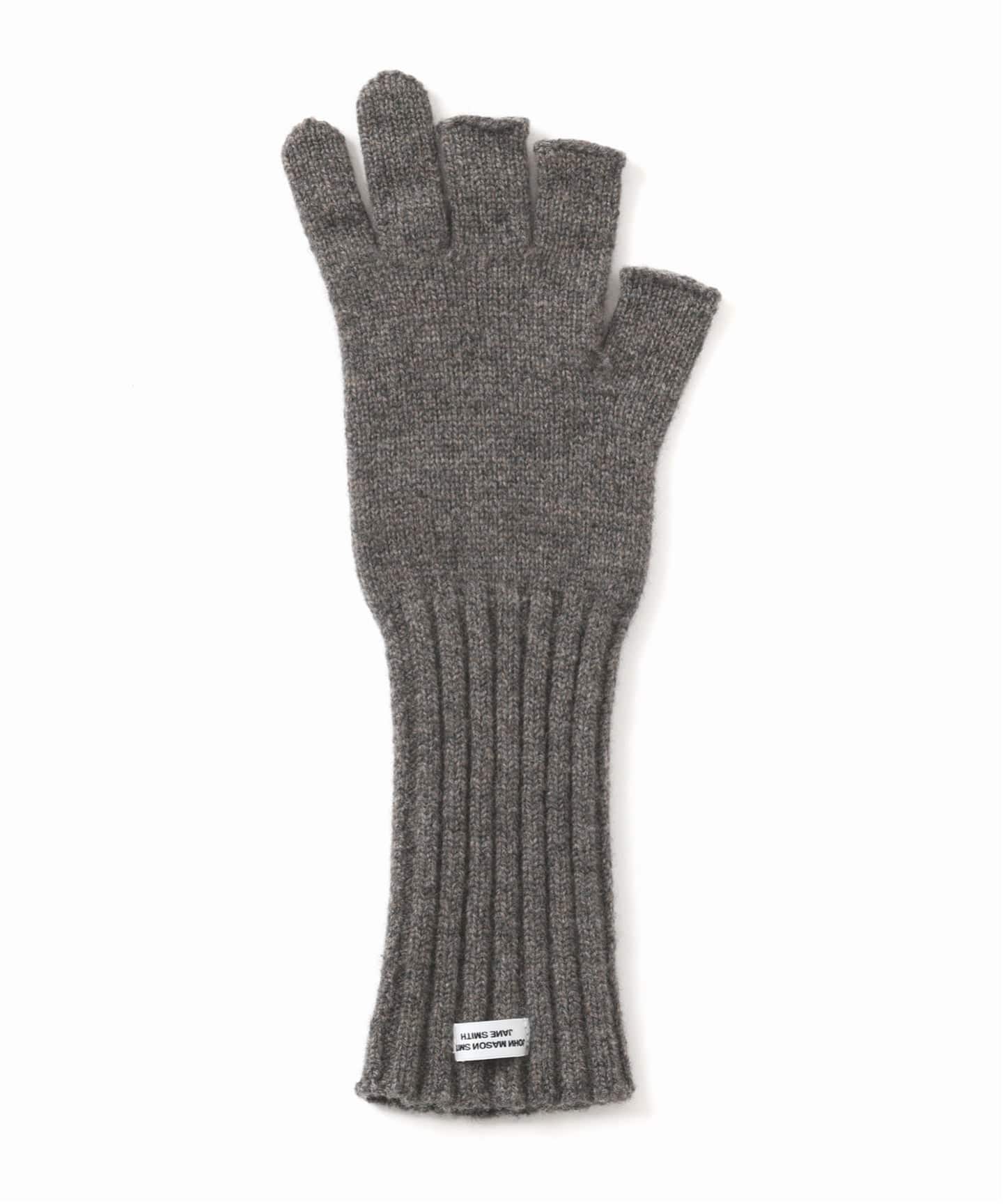 JANE SMITH/ ジェーンスミス 5G THREE FINGERLESS KNIT グローブ（手袋
