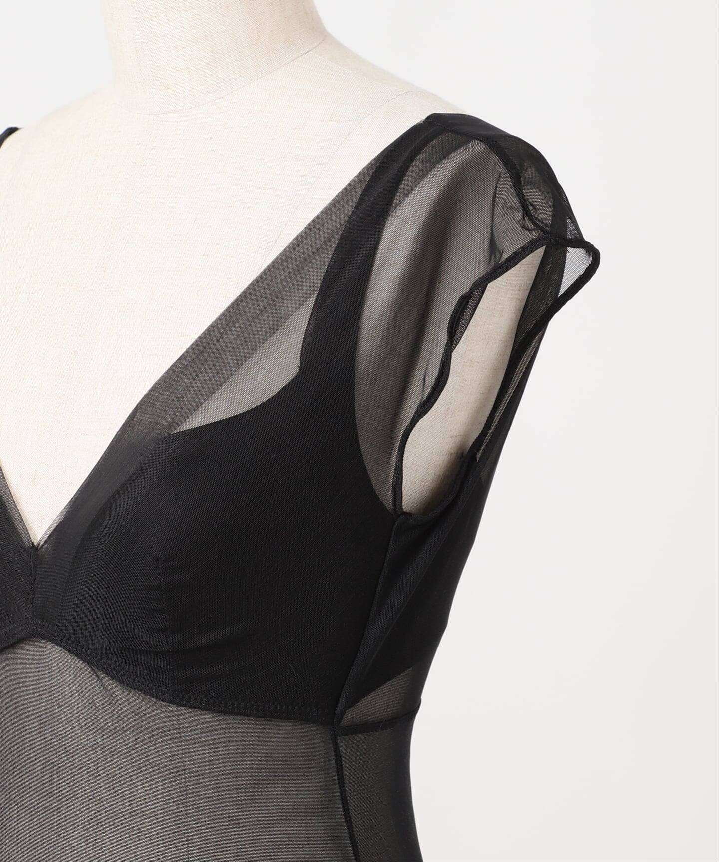 NICENICE MOMENT / ナイスナイスモーメント MESH FRENCH SL TOP