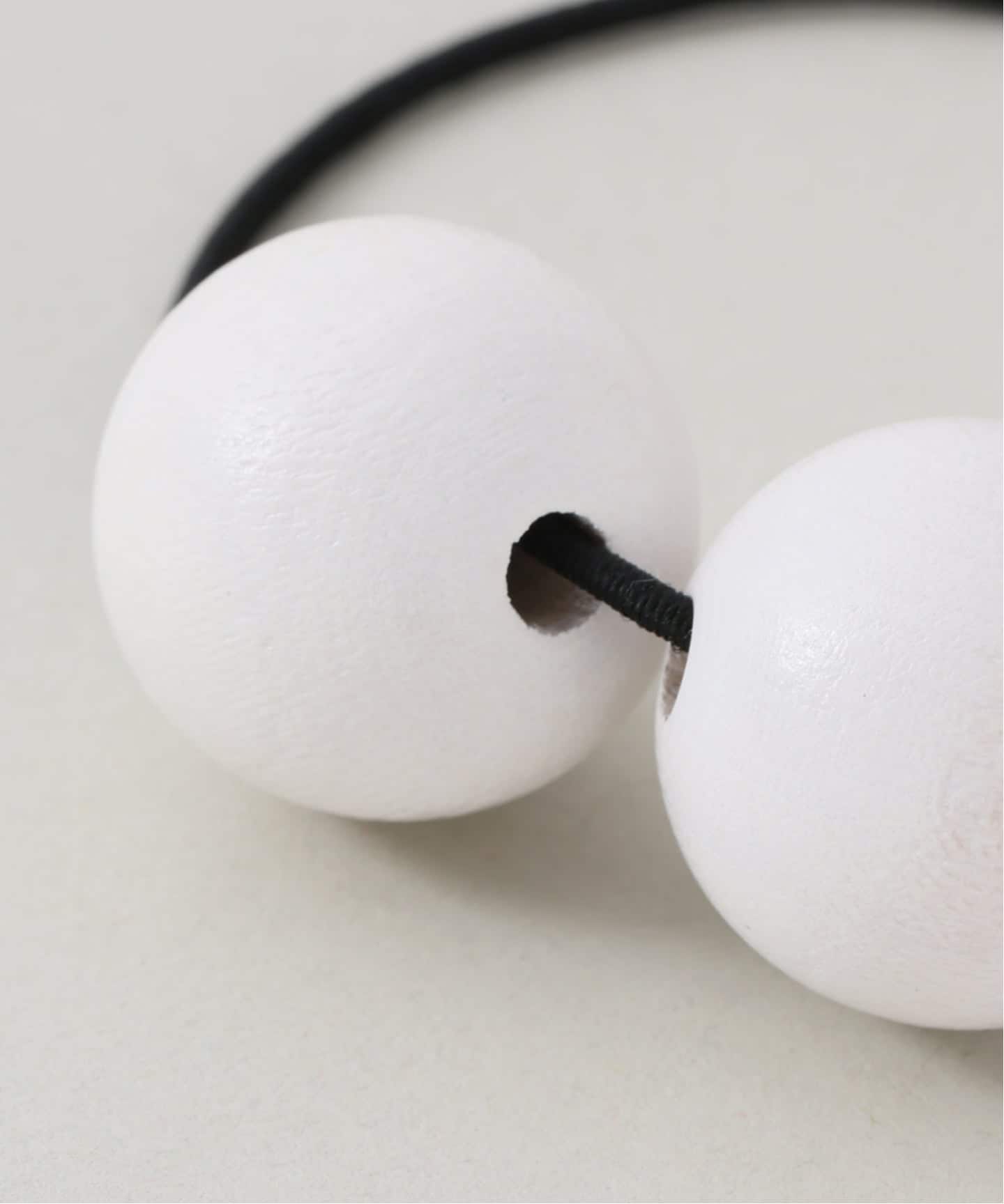 予約》SASKIA DIEZ WOOD HAIR TIE：ヘアゴム（ヘアアクセサリー