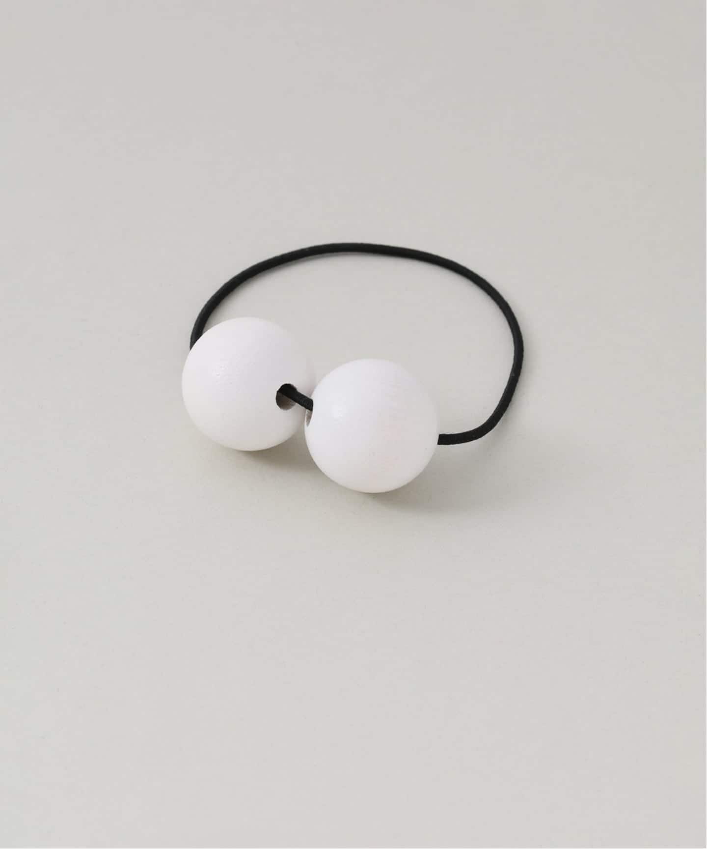 予約》SASKIA DIEZ WOOD HAIR TIE：ヘアゴム（ヘアアクセサリー