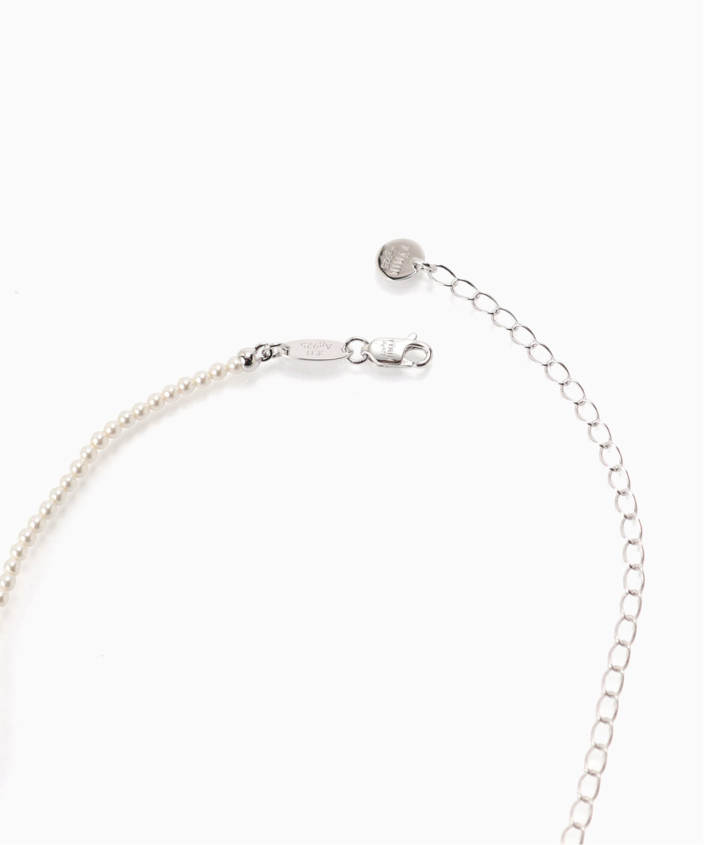 YVMIN Mini Flocked Bear Pearl Necklace（ネックレス）｜BOICE FROM