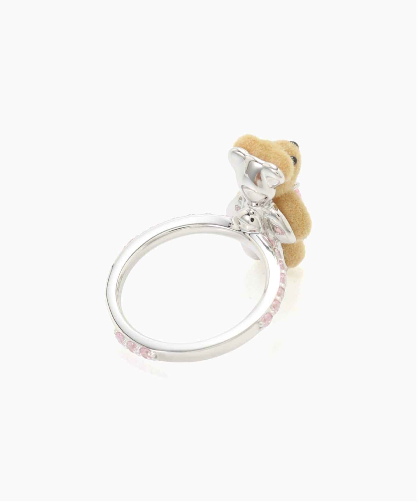 YVMIN Mini Flocked Bear Gemstone Ring（リング）｜BOICE FROM