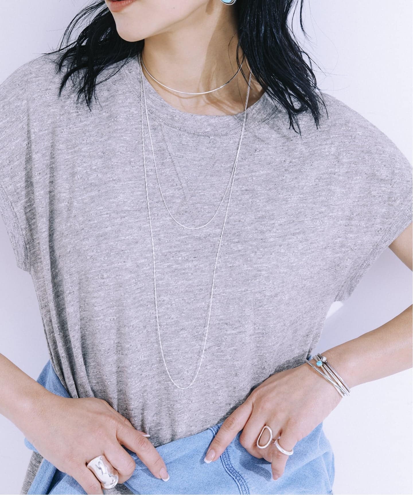 ≪WEB限定追加2 予約≫Cozue Ninomiya ex スライドチェーンネックレス