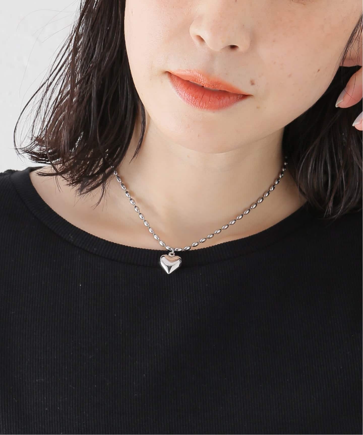 750wgハートネックレスチャーム ララアンドハート ハートチャームネックレス（その他アクセサリー
