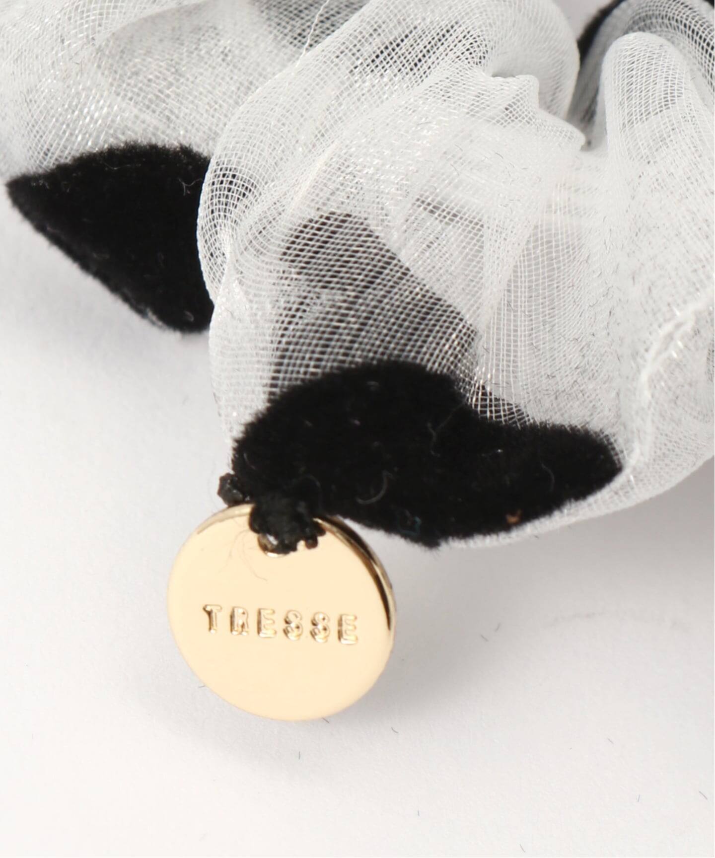 TRESSE sheer dot ribbon chouchou CH-19（ヘアアクセサリー）｜BOICE