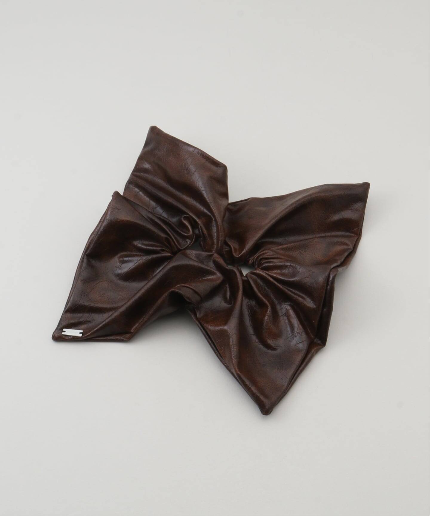 heyep Vintage Faux Leather Square Scrunchie hp03926（ヘア