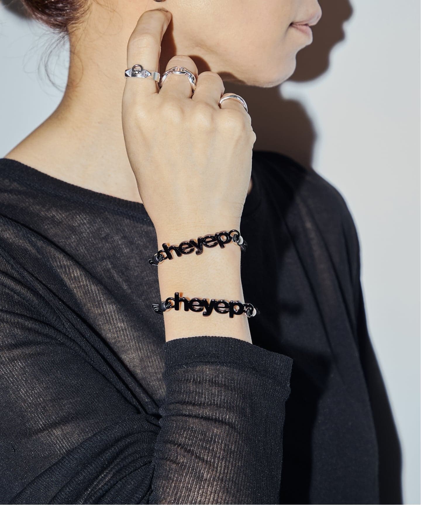 heyep heyep Logo Hair Ties (2-piece) hp07126（ヘアアクセサリー
