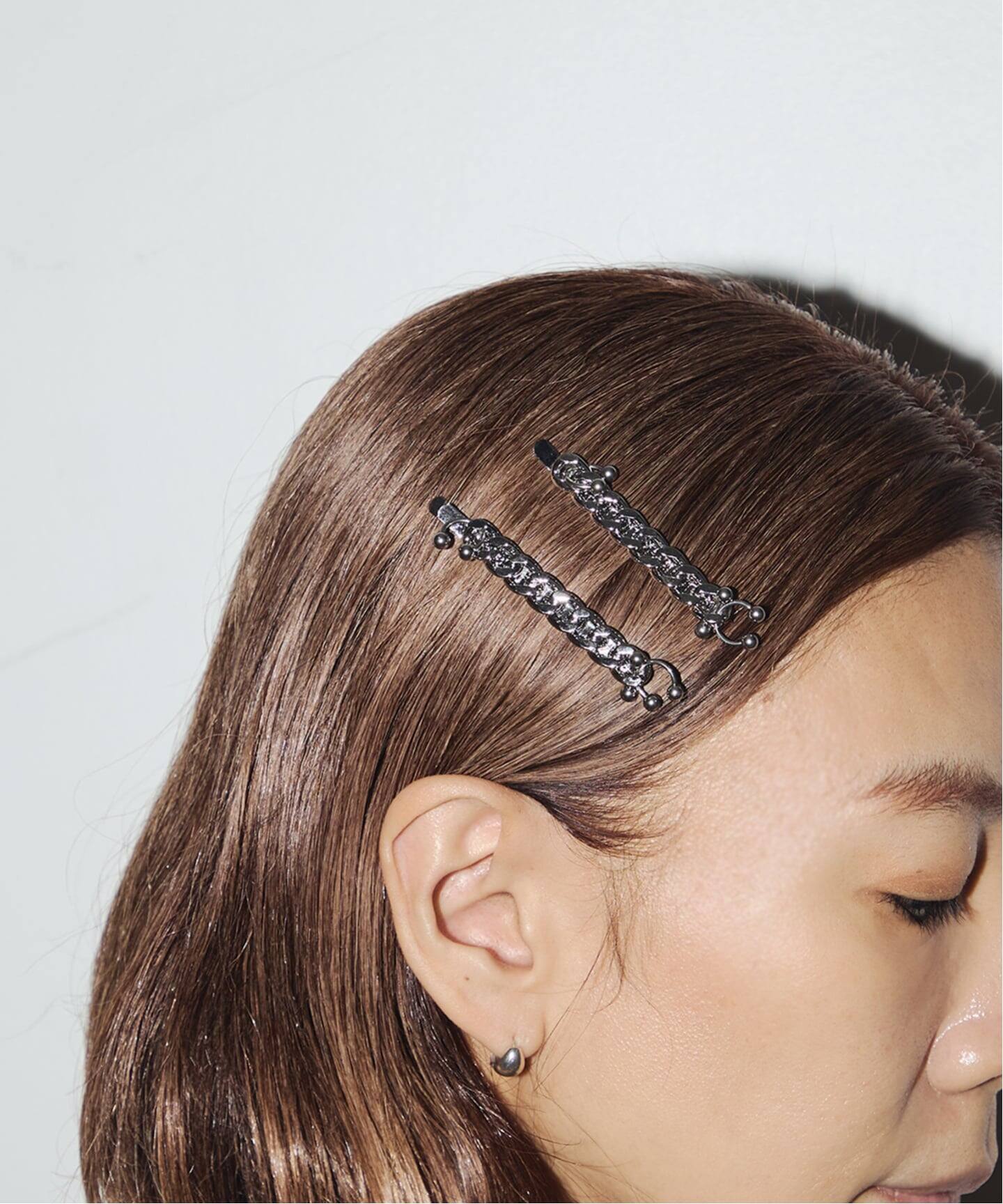 heyep Chain MotifPierced Hair Pins(2-pirce) hp05626（ヘア