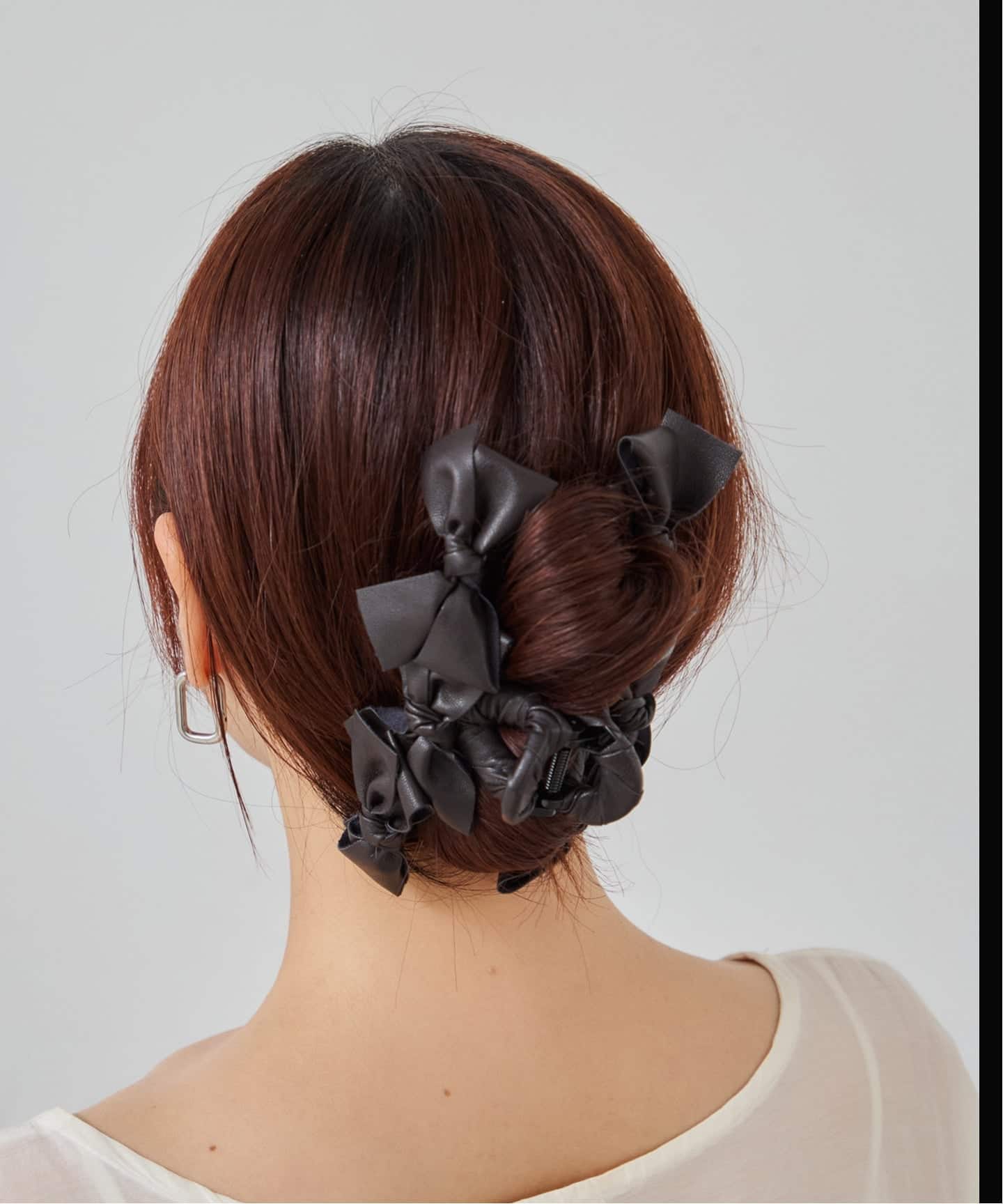 追加】TRESSE Leather ruban clip CL-06（ヘアアクセサリー）｜BOICE