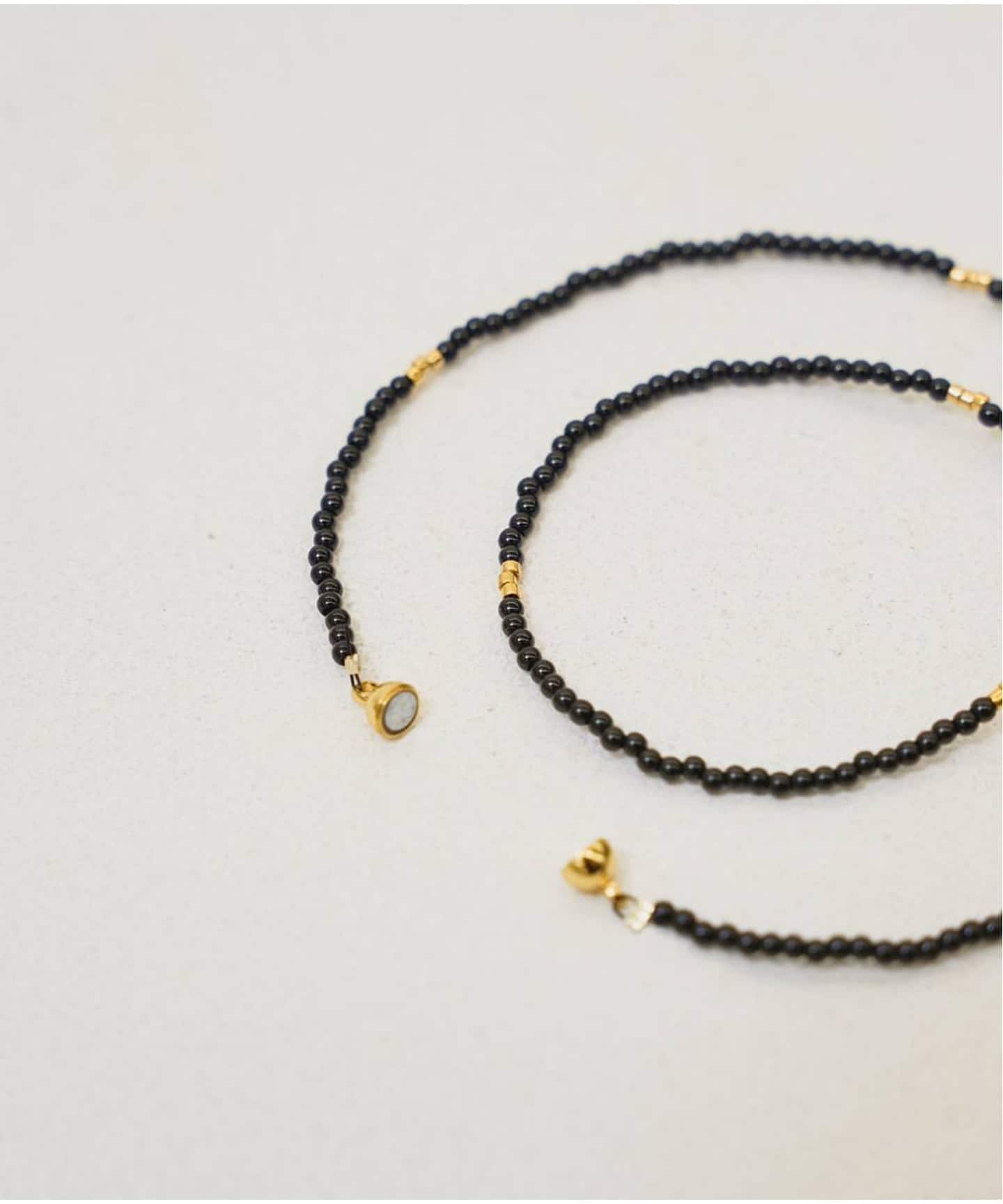 todayful Thin Beads Choker ブラック TODAYFUL Thin Beads Choker（ネックレス）｜BOICE FROM BAYCREW'S