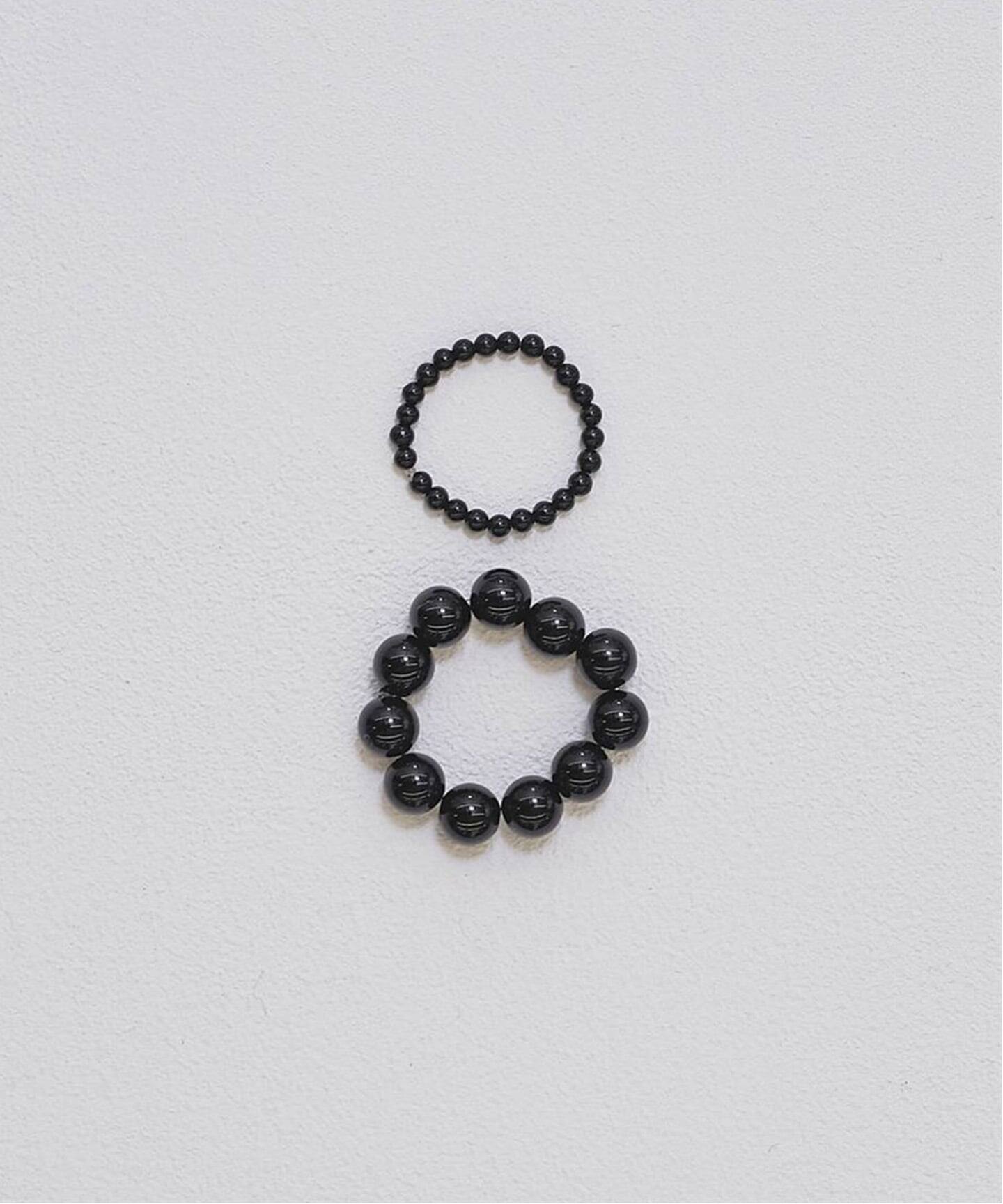 todayful Gem Stone Ring BLK ブラック TODAYFUL 2set Orb Stone Ring（リング）｜BOICE FROM BAYCREW'S