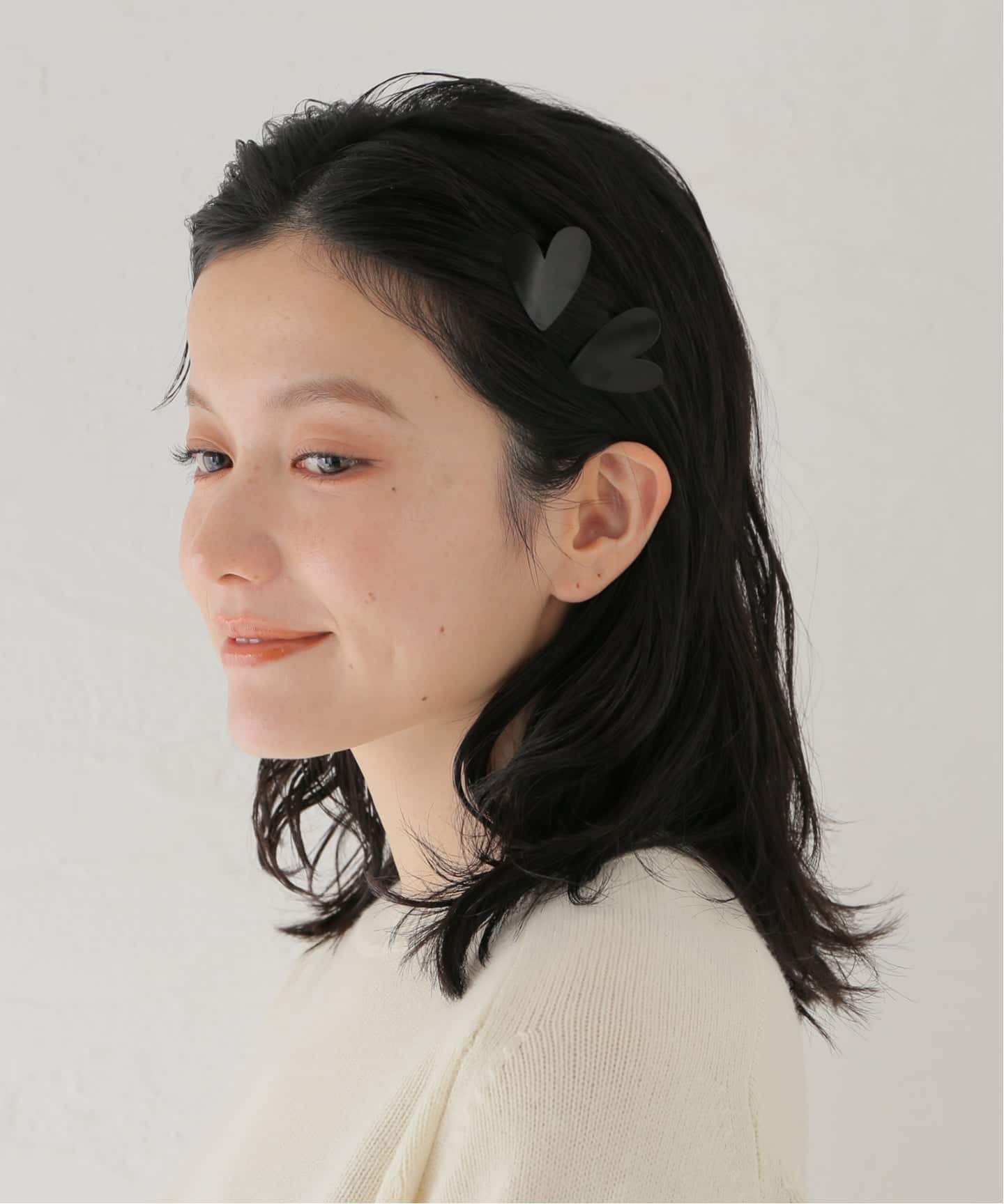HEYEP Heart Motif Hair Clips 2pcs 10625（ヘアアクセサリー）｜BOICE