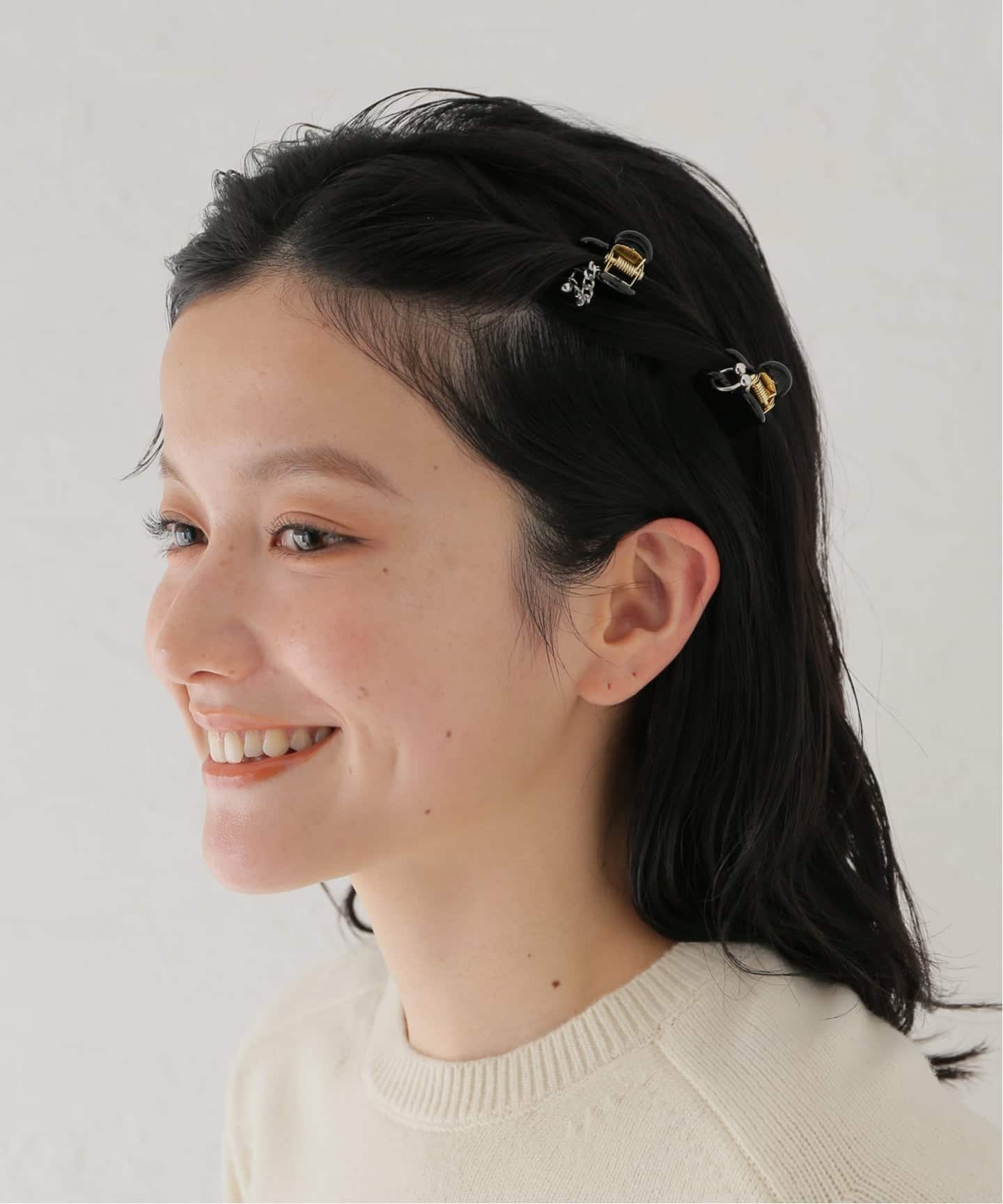 HEYEP Piercing Heart Hair Clips 2pcs（ヘアアクセサリー）｜BOICE