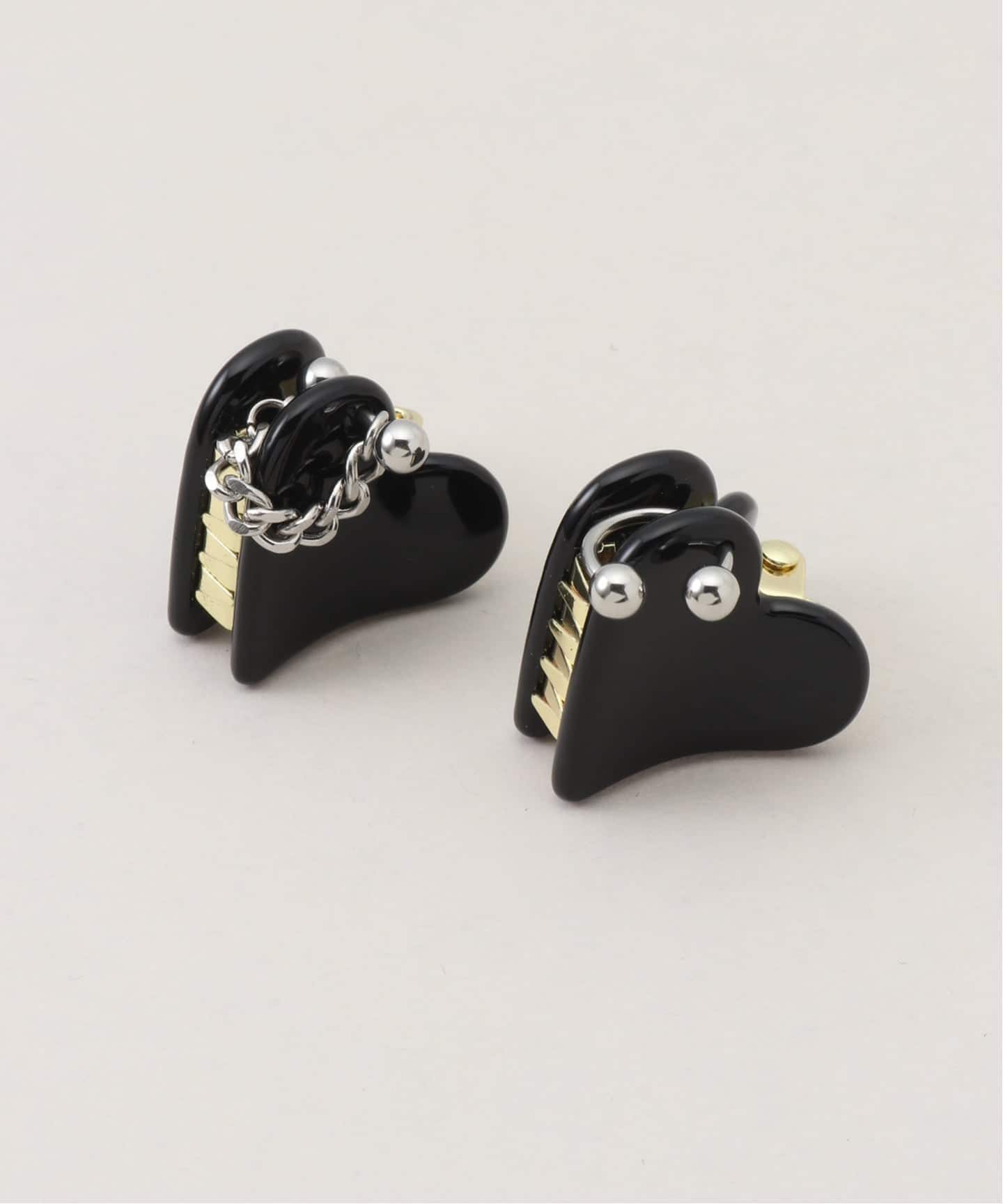 HEYEP Piercing Heart Hair Clips 2pcs（ヘアアクセサリー）｜BOICE
