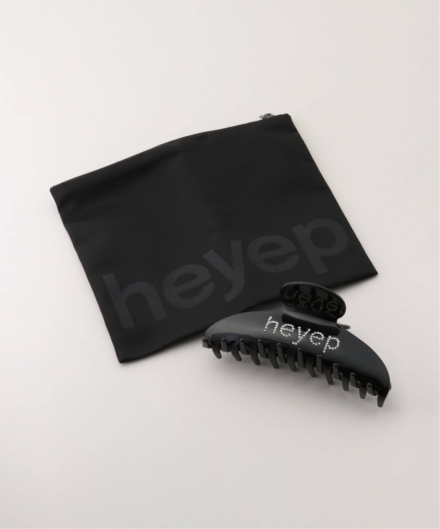 heyep Fine RhinestoneLogo Hair Clip（ヘアアクセサリー）｜BOICE