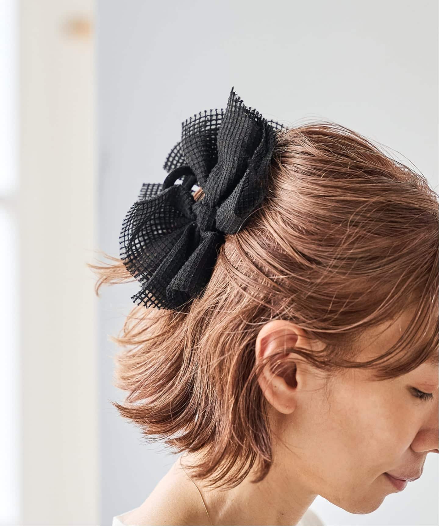 TRESSE mesh ribbon clip CL-20（ヘアアクセサリー）｜BOICE FROM