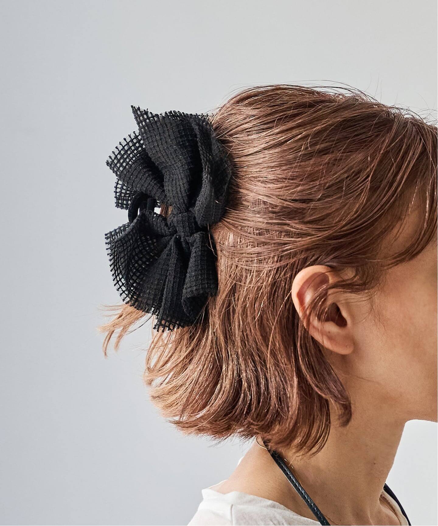 TRESSE mesh ribbon clip CL-20（ヘアアクセサリー）｜BOICE FROM