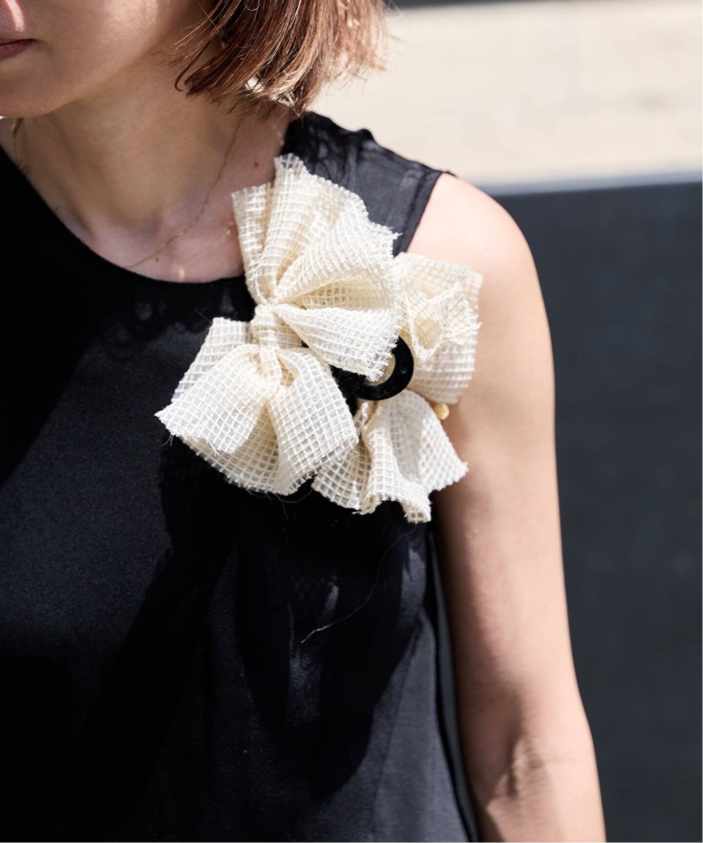 TRESSE mesh ribbon clip CL-20（ヘアアクセサリー）｜BOICE FROM