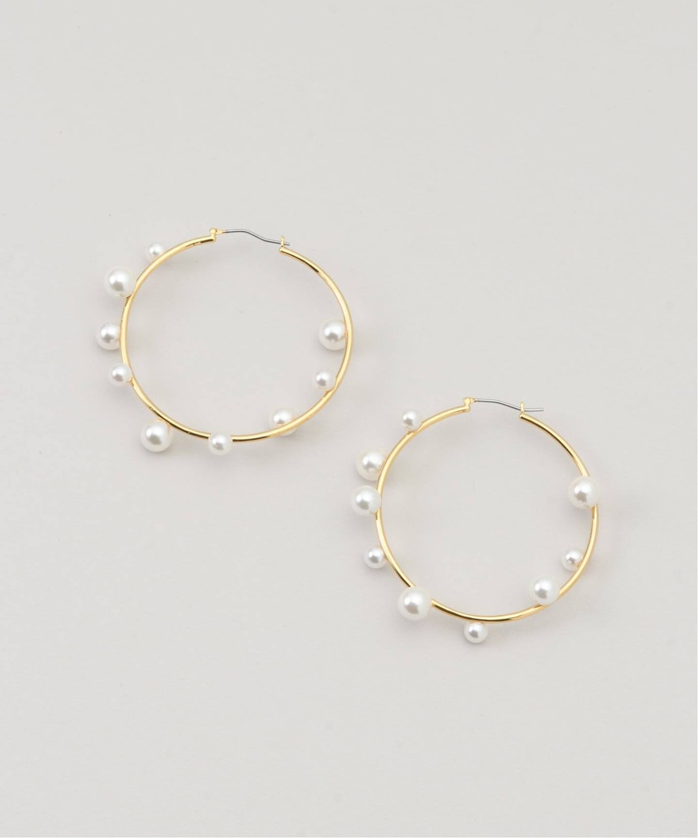 STELLAR HOLLYWOOD/ステラハリウッド シェルパールフープピアス