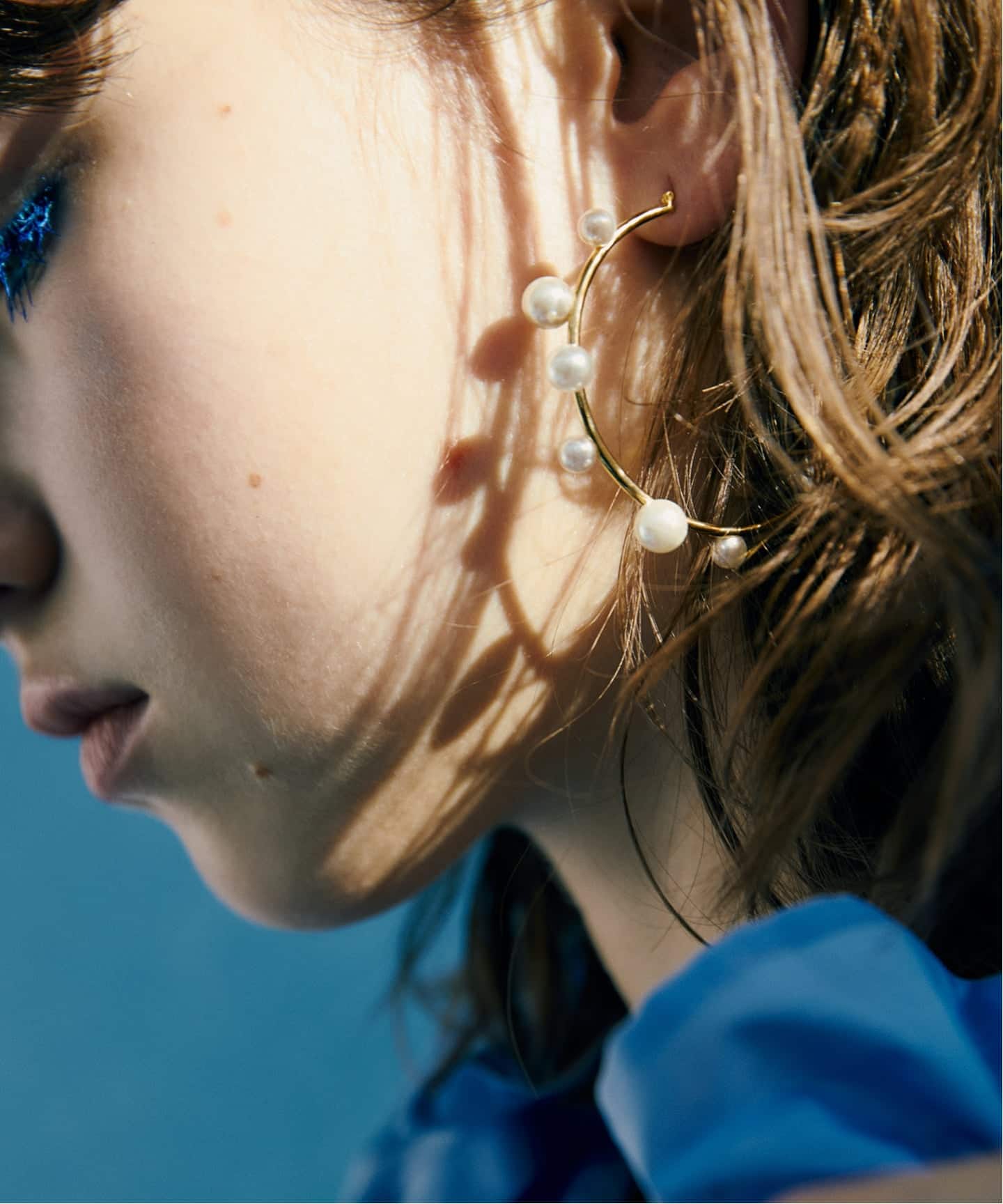 STELLAR HOLLYWOOD/ステラハリウッド シェルパールフープピアス