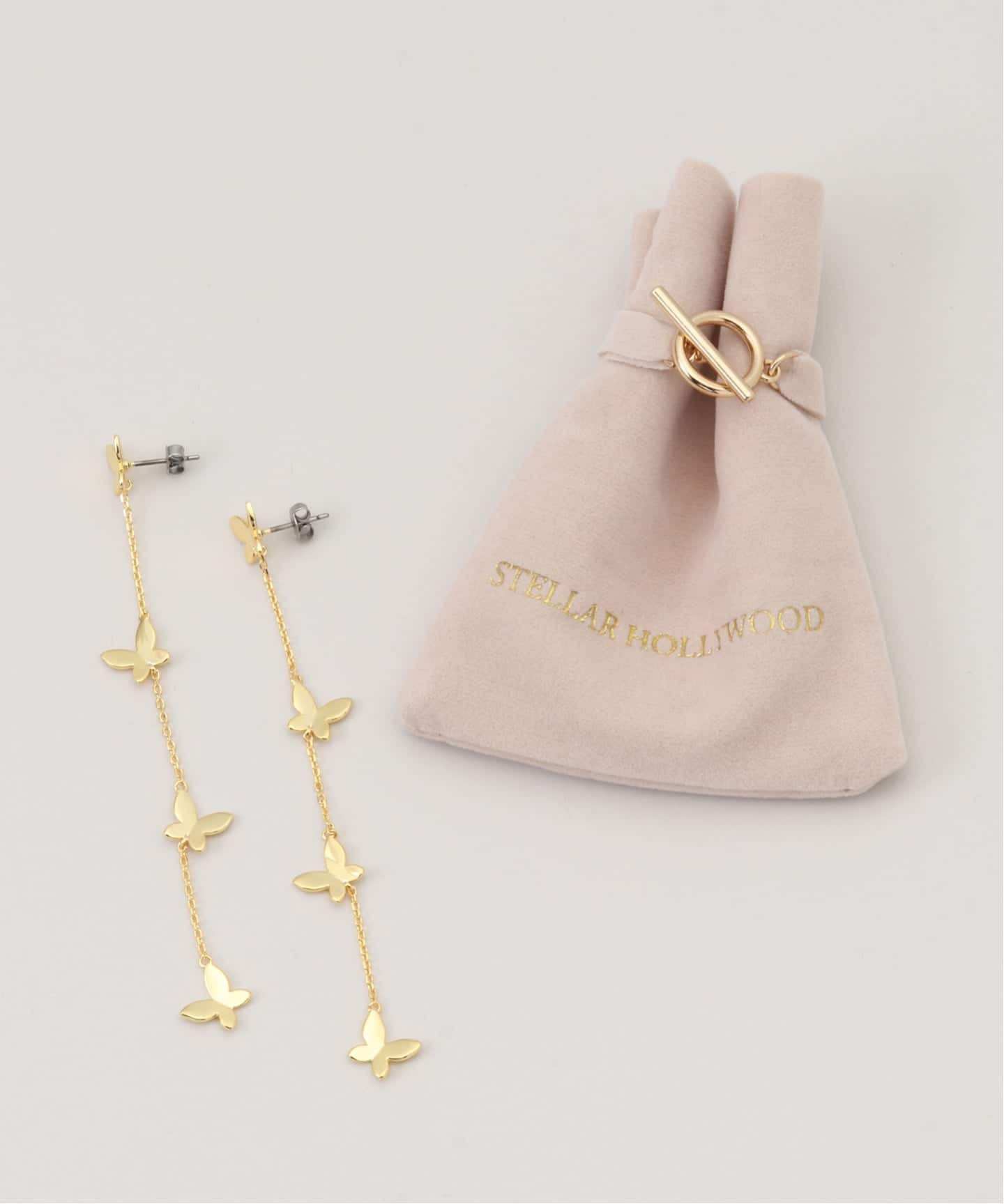 STELLAR HOLLYWOOD/ステラハリウッド バタフライロングピアス（ピアス