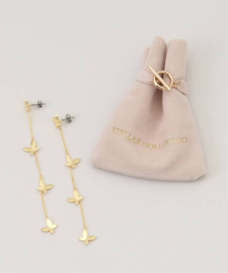 STELLAR HOLLYWOOD/ステラハリウッド バタフライロングピアス（ピアス 