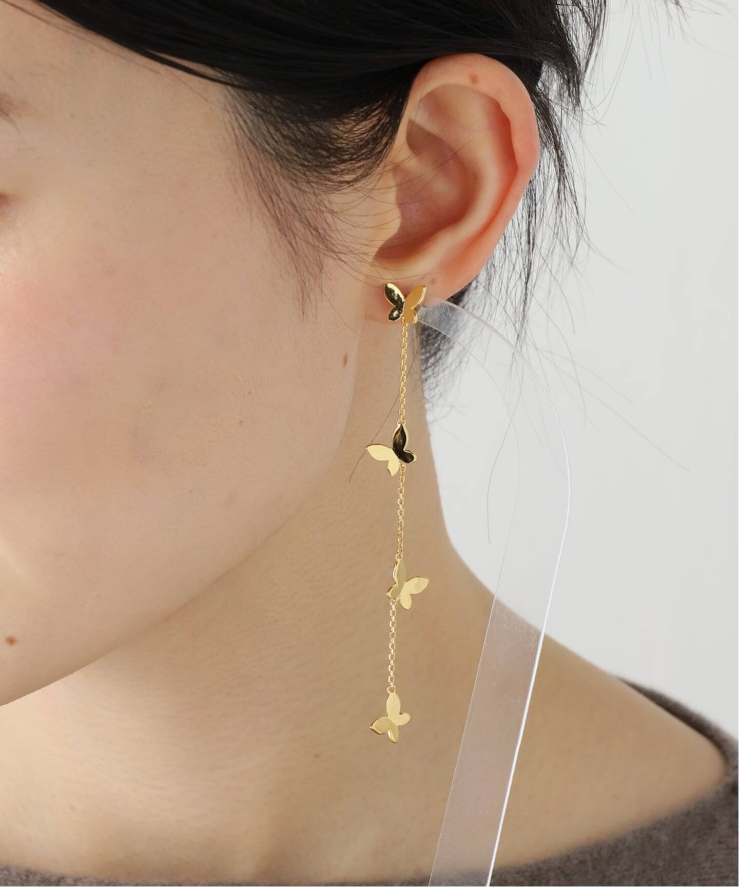 STELLAR HOLLYWOOD/ステラハリウッド バタフライロングピアス（ピアス