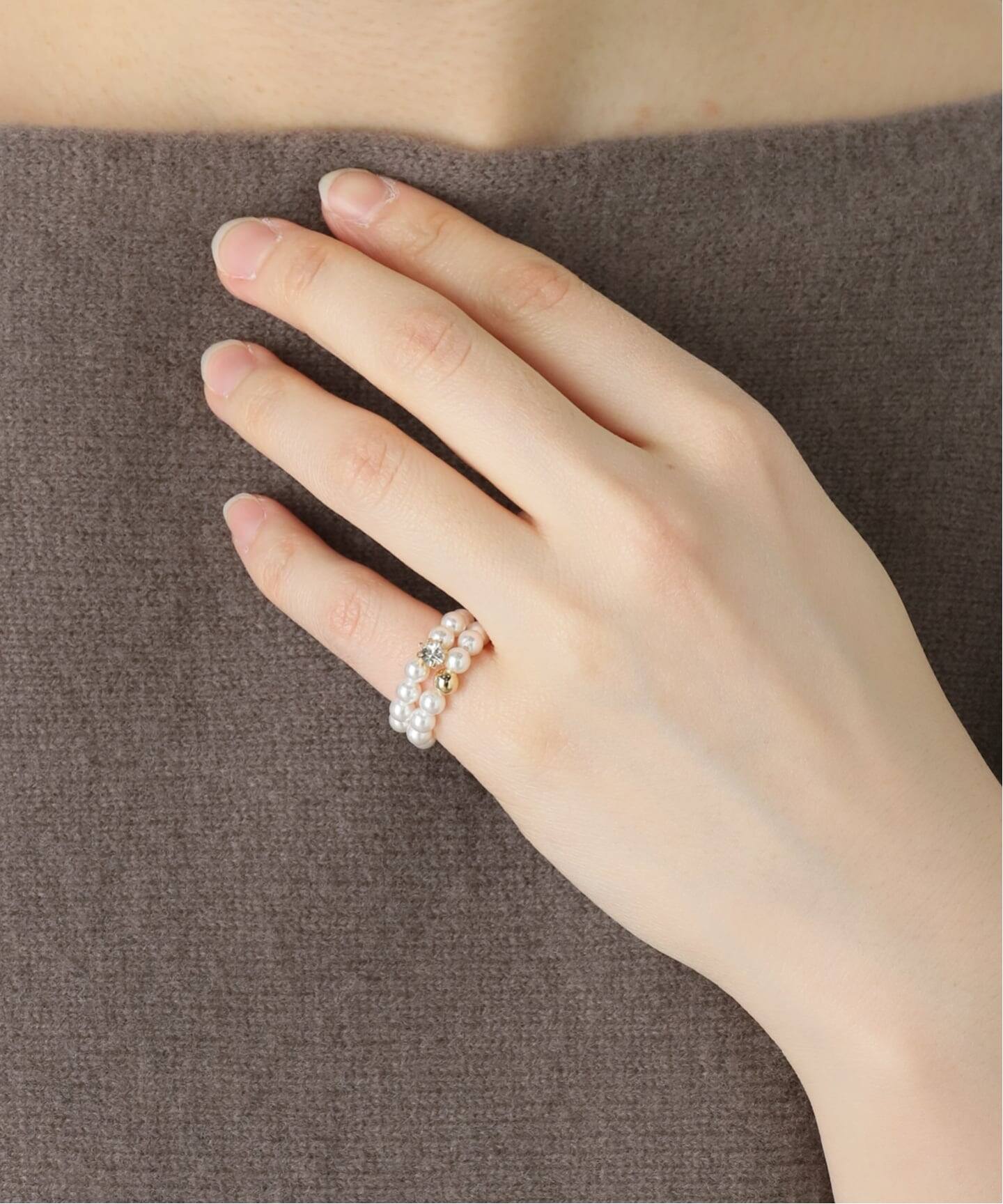 STELLAR HOLLYWOOD/ステラハリウッド シェルパールピンキーリング