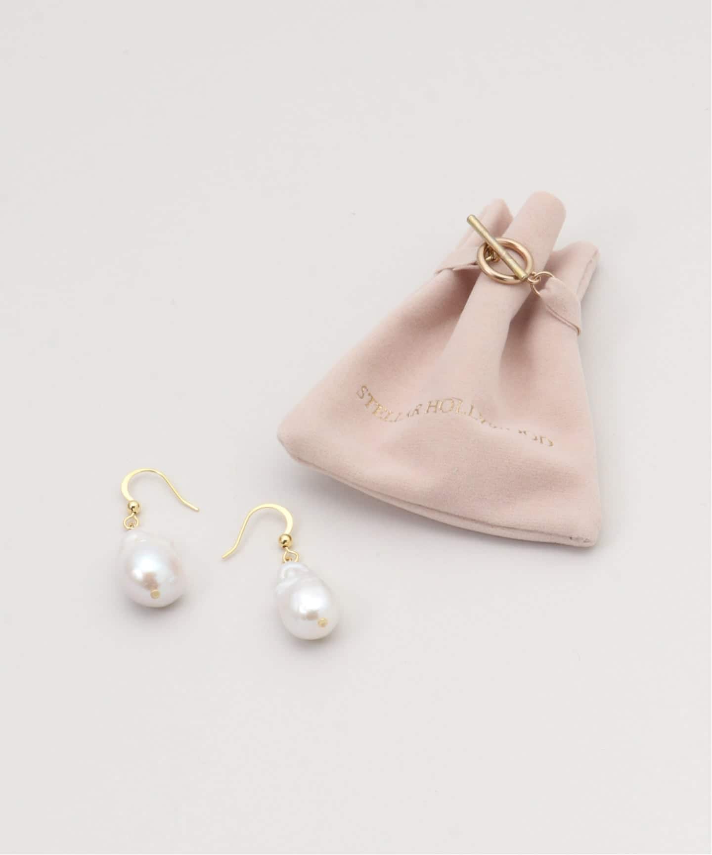 STELLAR HOLLYWOOD/ステラハリウッド ビッグバロックパールピアス