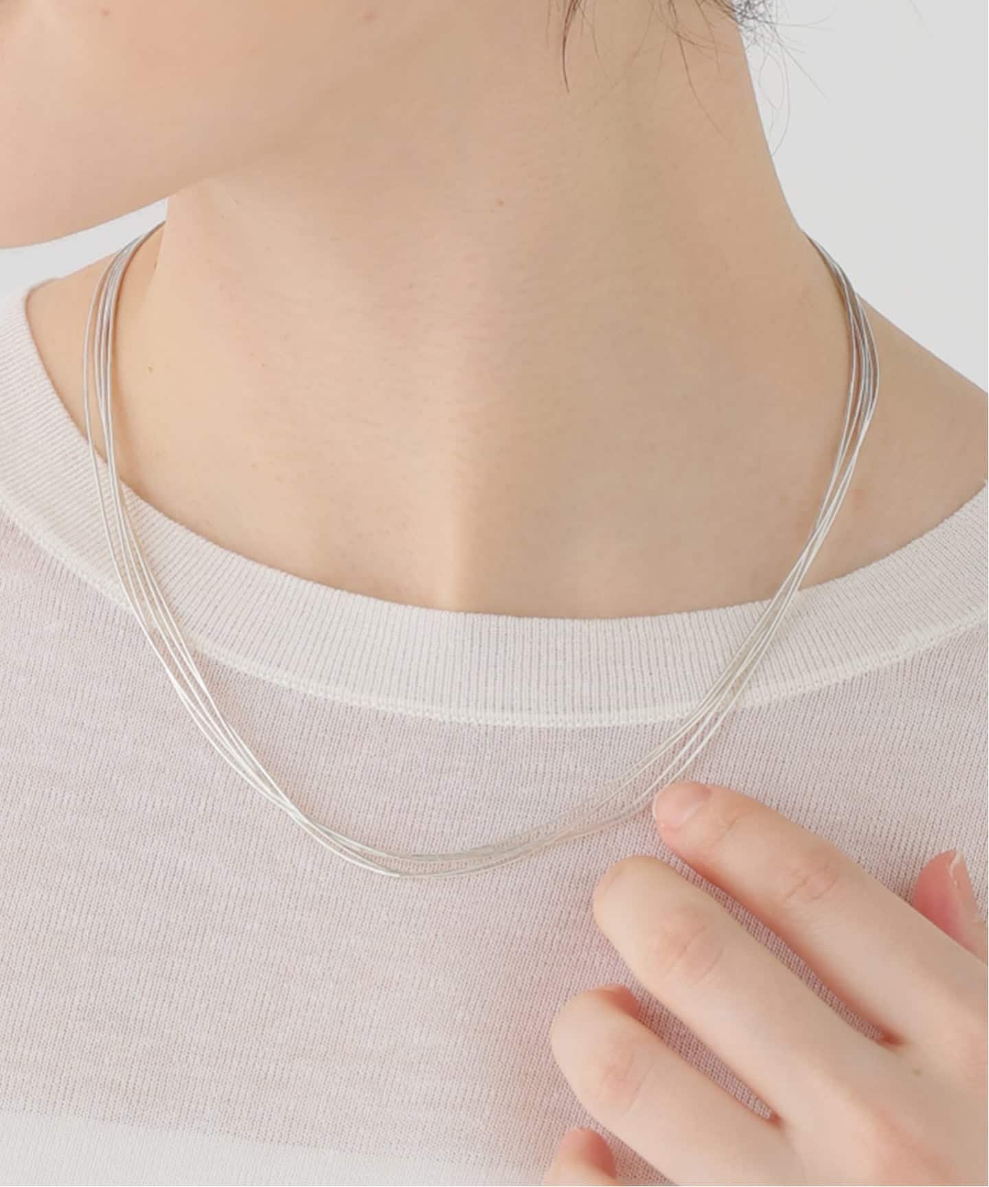 Native SilverStreams / liquid silver necklace 45cm（ネックレス