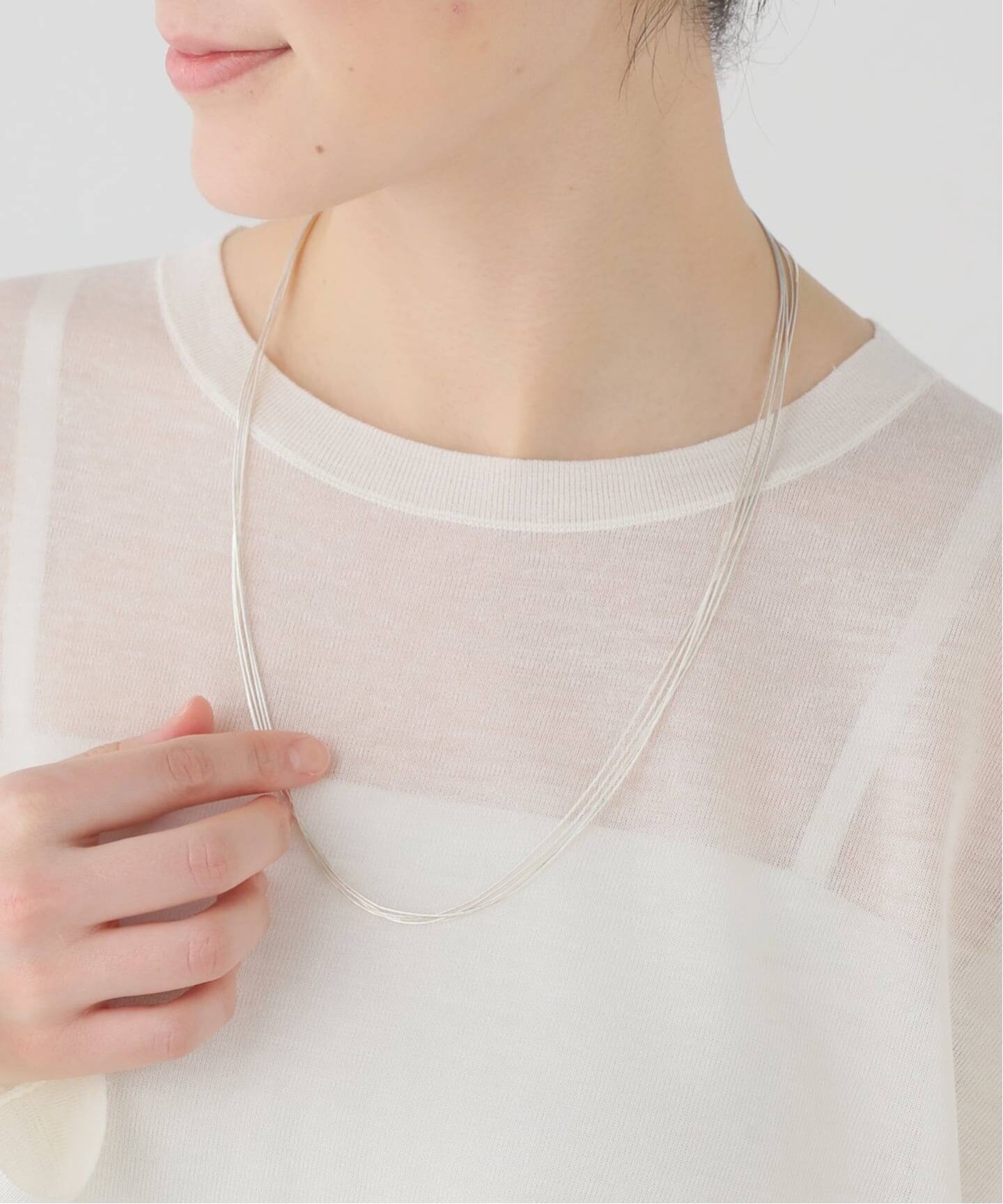 Native SilverStreams / liquiid silver necklace 60cm（ネックレス