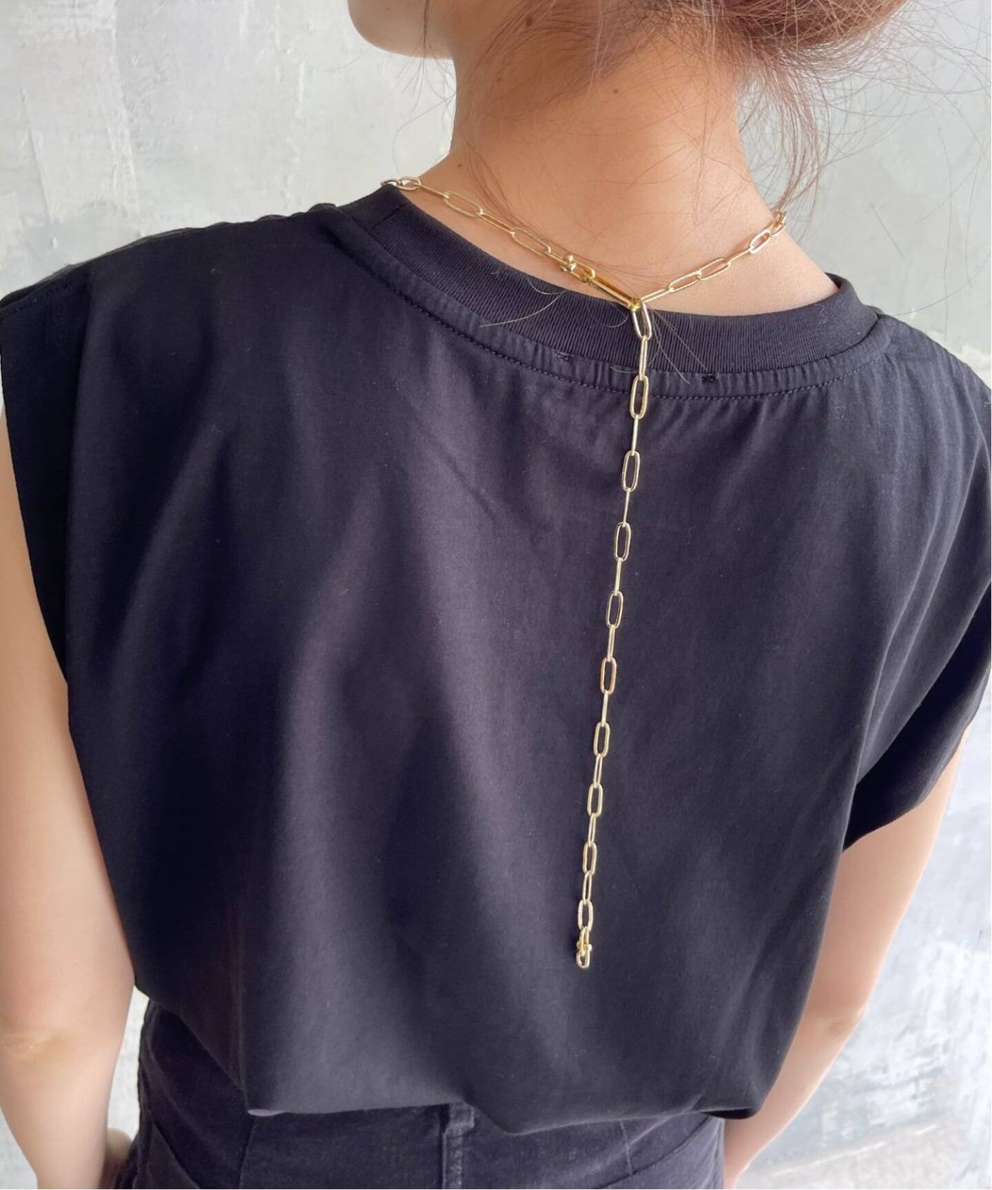 【極美品】【EO】イオ 2WAY ロングネックレス 箱付き 金 スピック＆スパン 極美品】【EO】イオ 2WAY ロングネックレス 箱付き 金 スピック