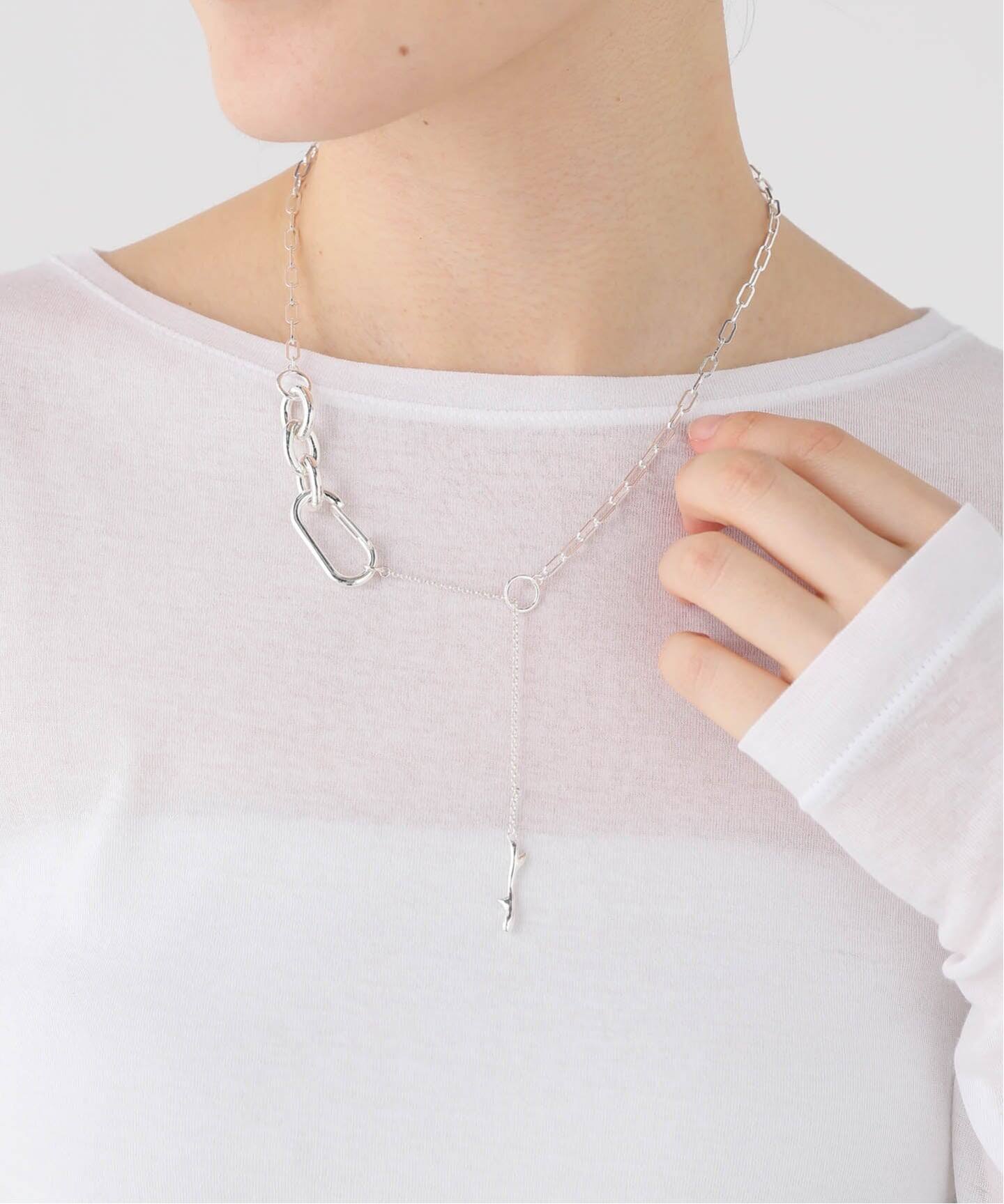 Soierie / ソワリー Raw edge clip necklace（ネックレス）｜Spick