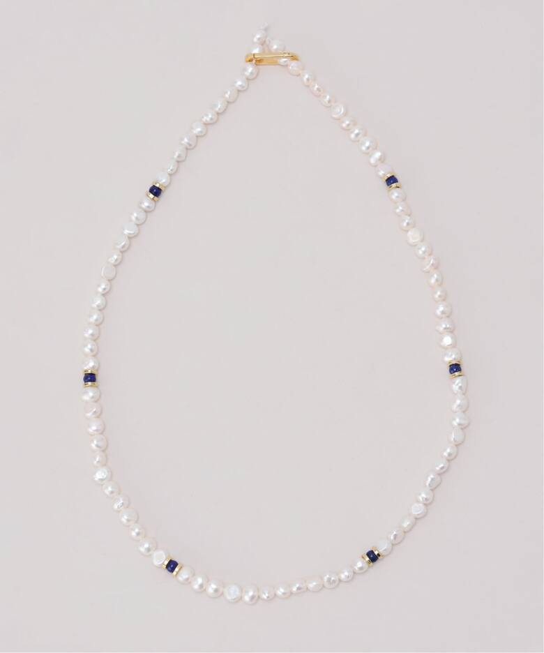 EO / イオ Pearl & Lapis Lazuli ラリアットネックレス（ネックレス 
