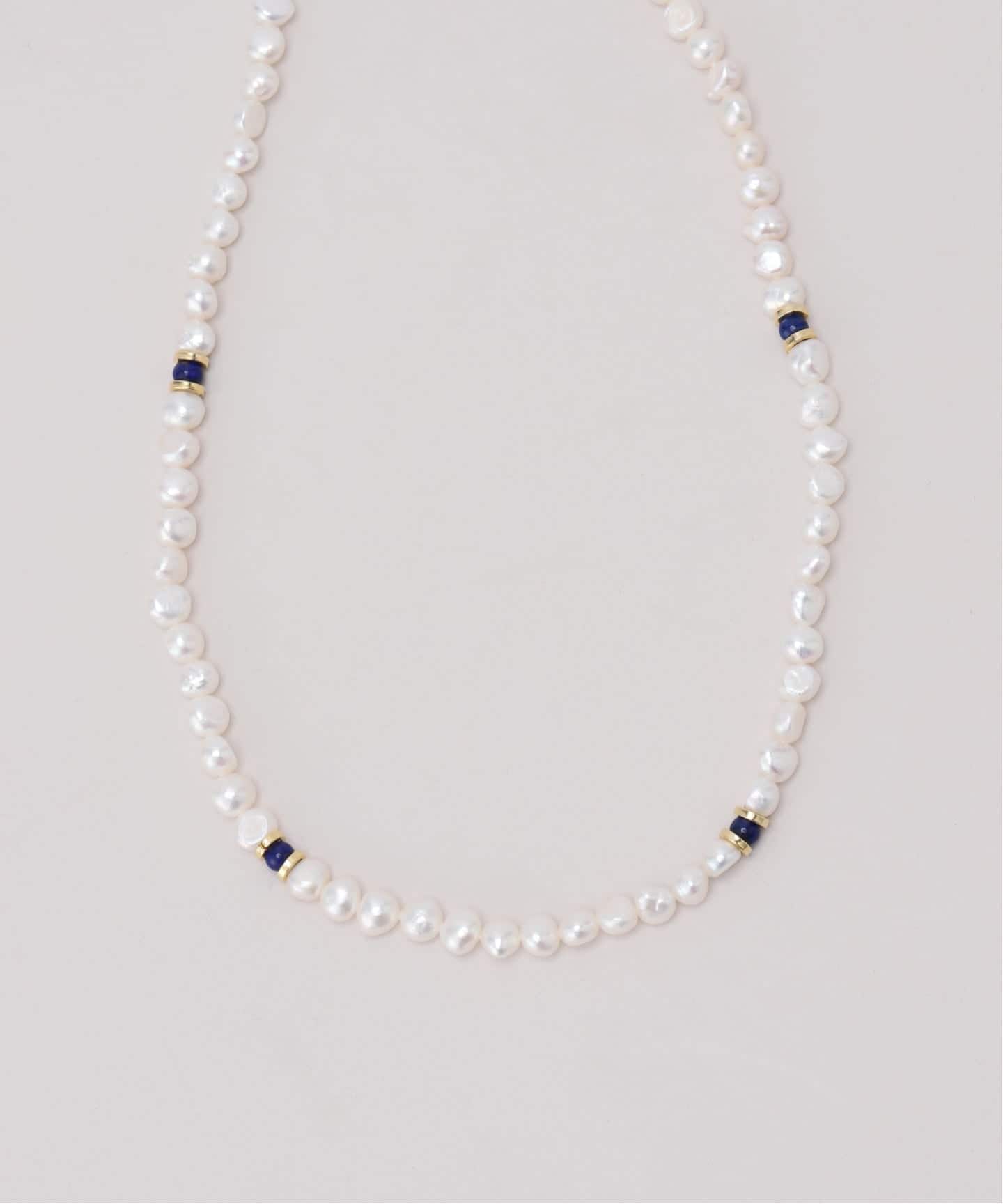 EO / イオ Pearl & Lapis Lazuli ラリアットネックレス（ネックレス