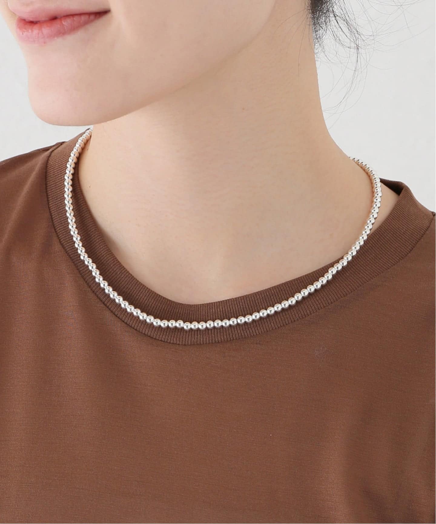 追加予約》ERICKA NICOLAS BEGAY ナバホパールNC 4mm/45cm（ネックレス